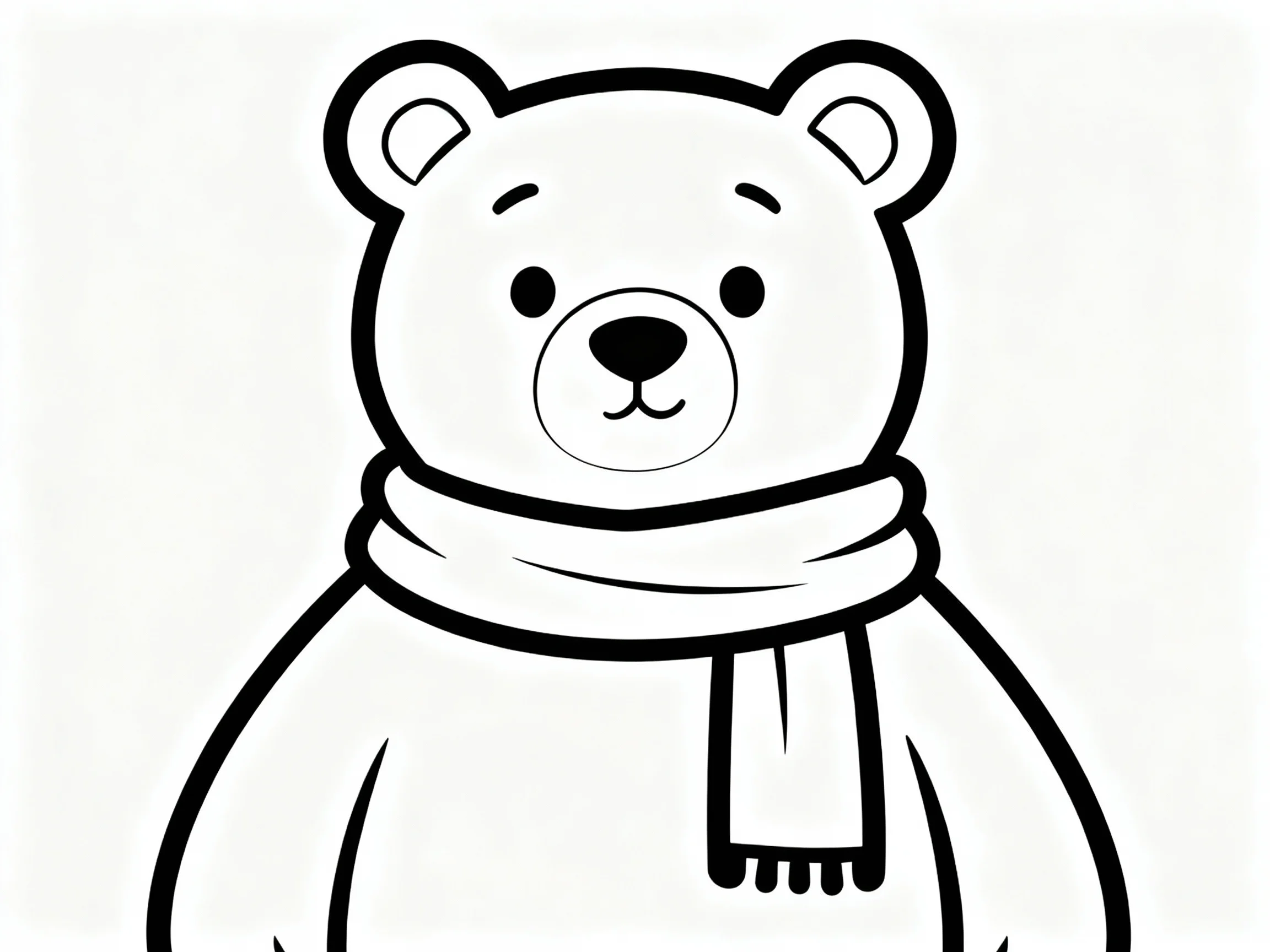 Bear with a Scarf