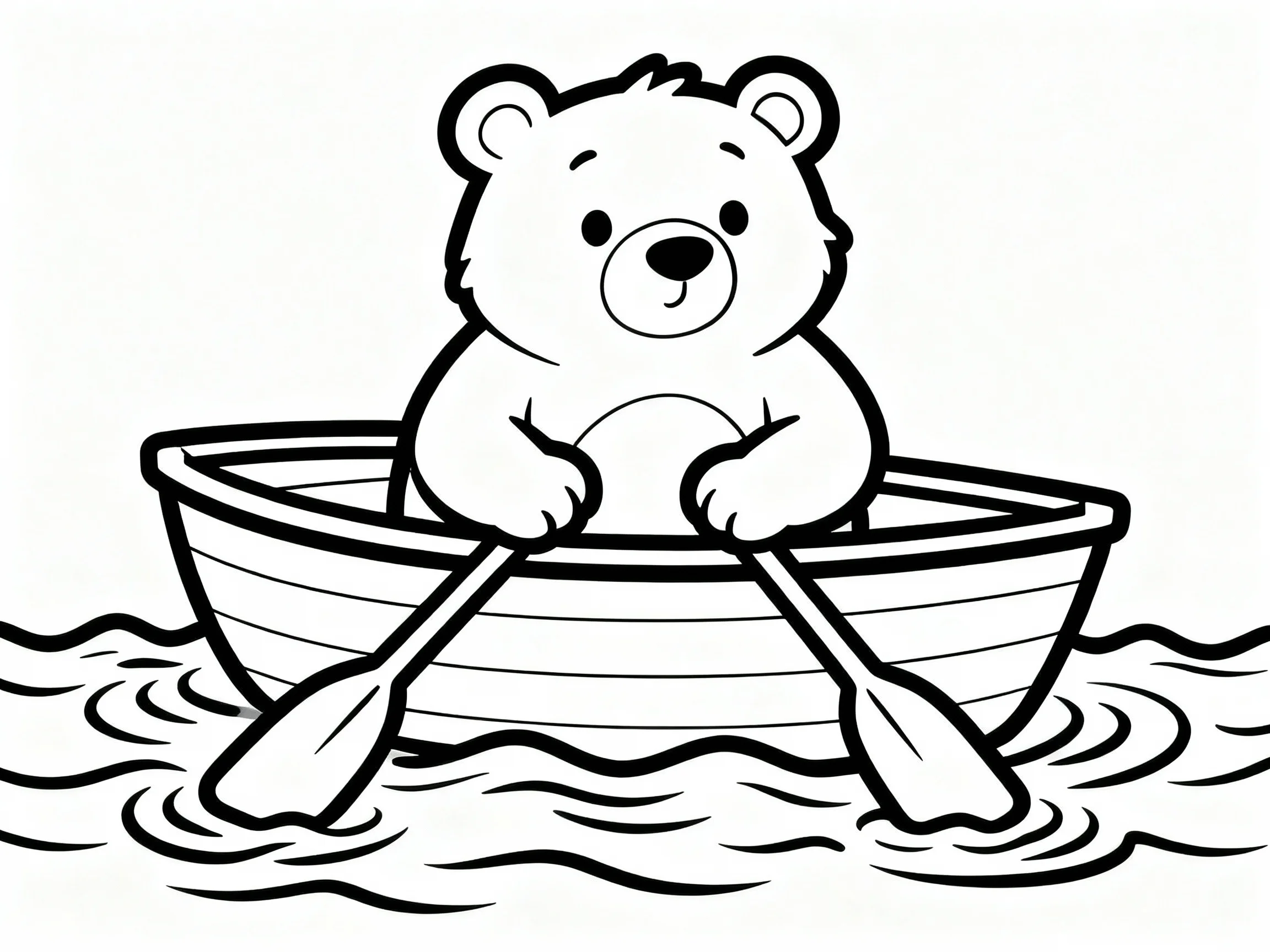 Bear in a Boat