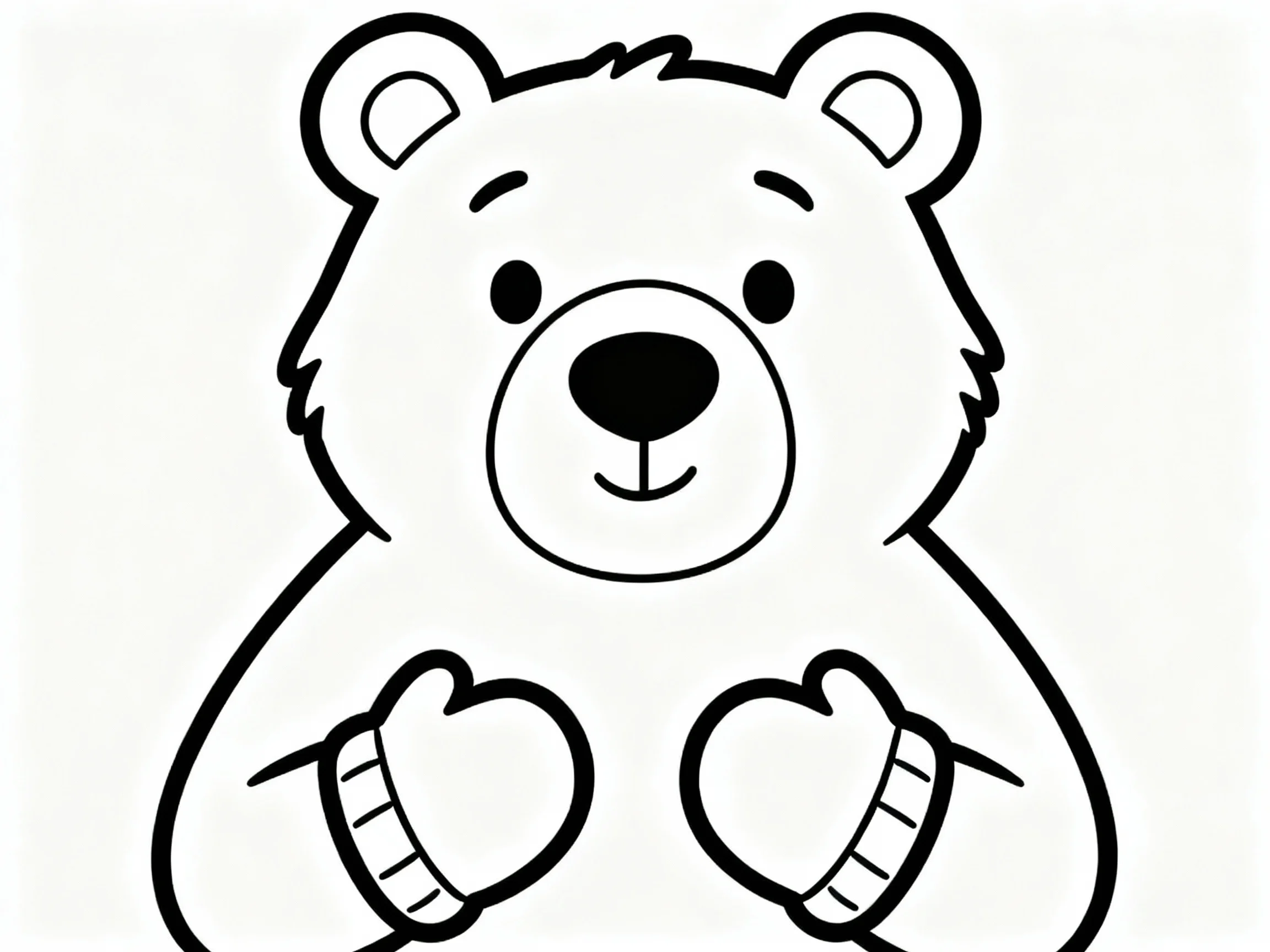 Bear Wearing Mittens