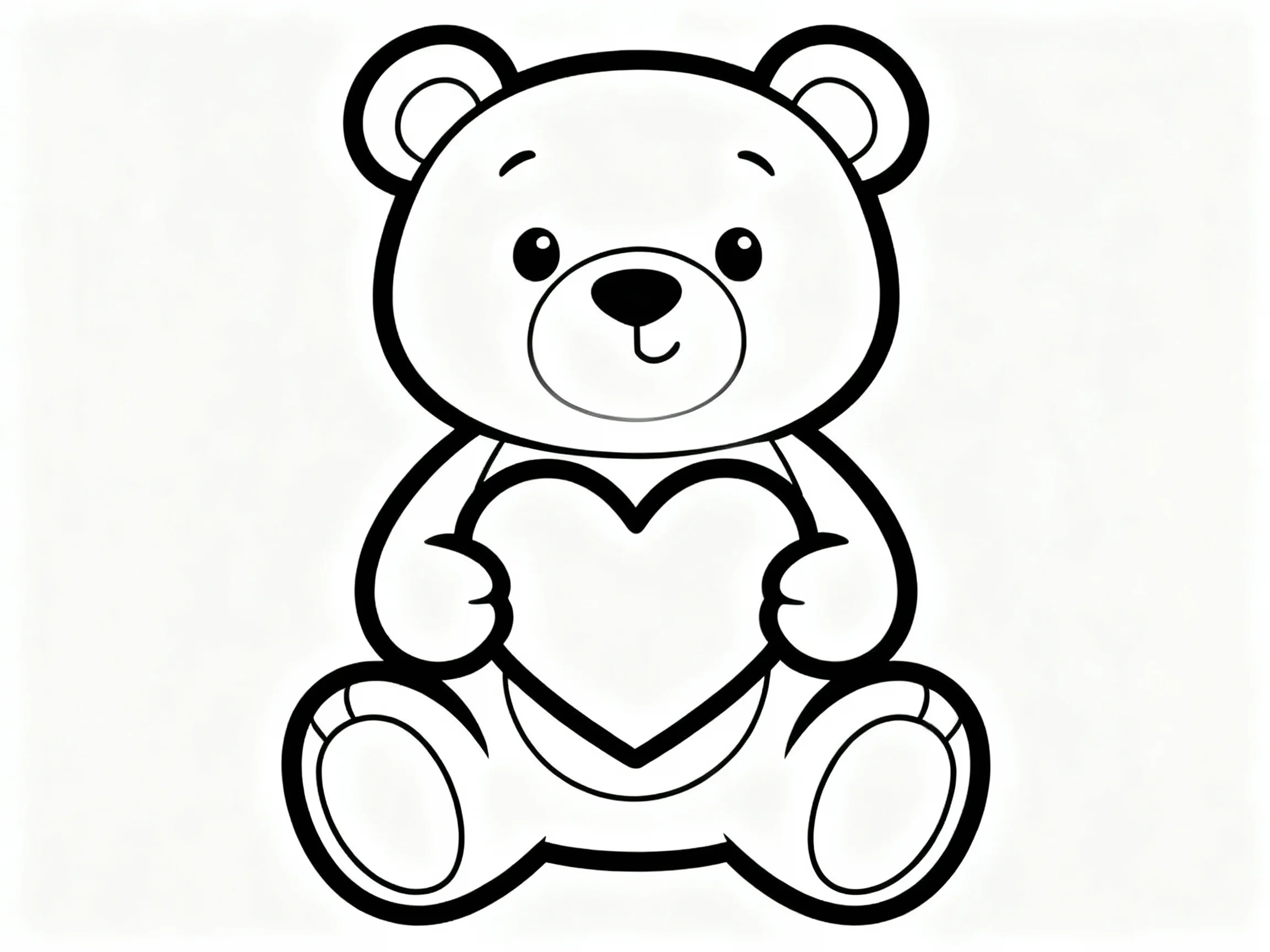 Bear Holding a Heart