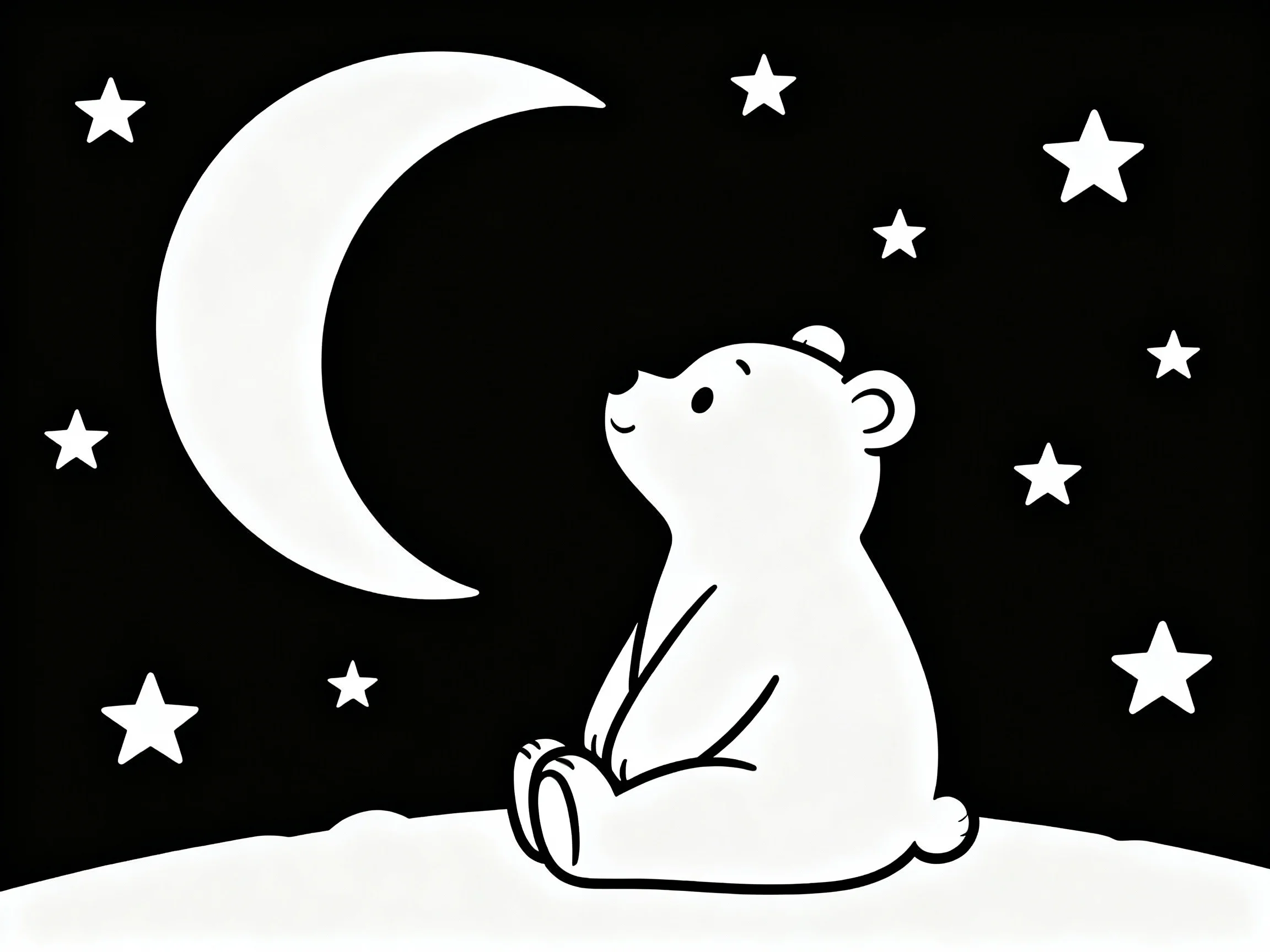 Bear Under the Moon