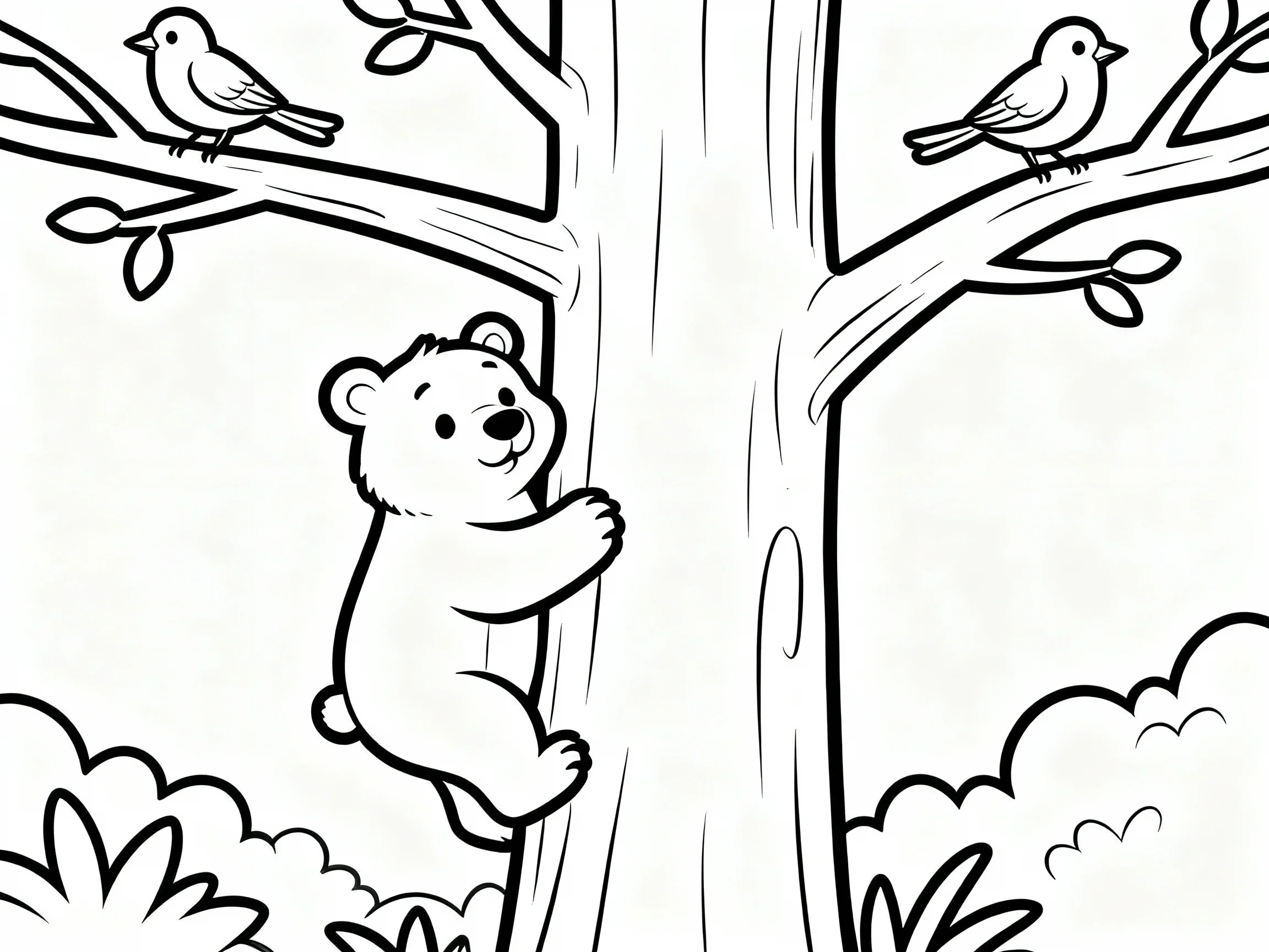 Bear Climbing a Tree