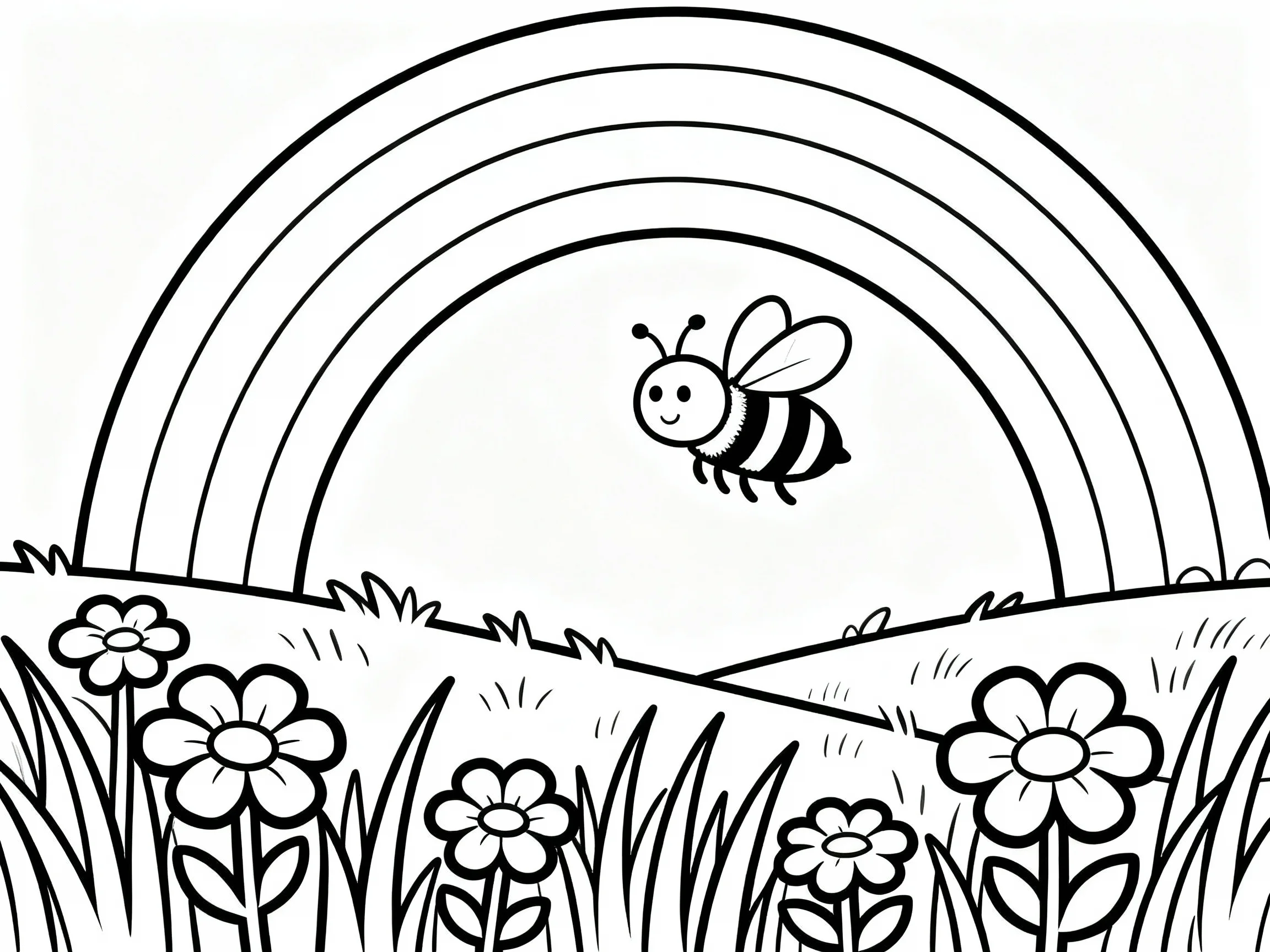 Bee and Rainbow