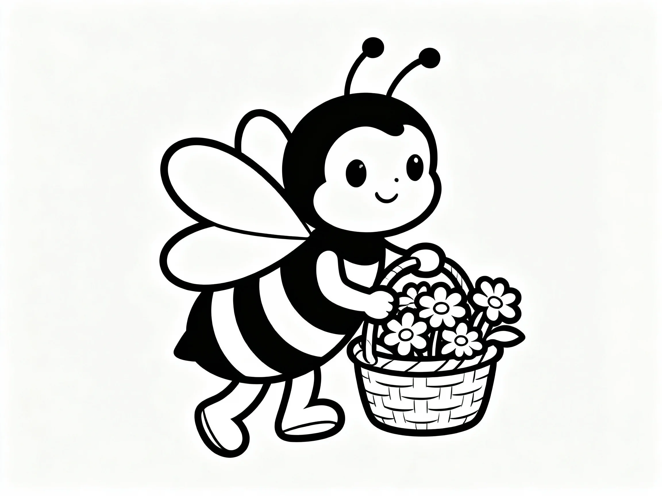 Bee with Basket