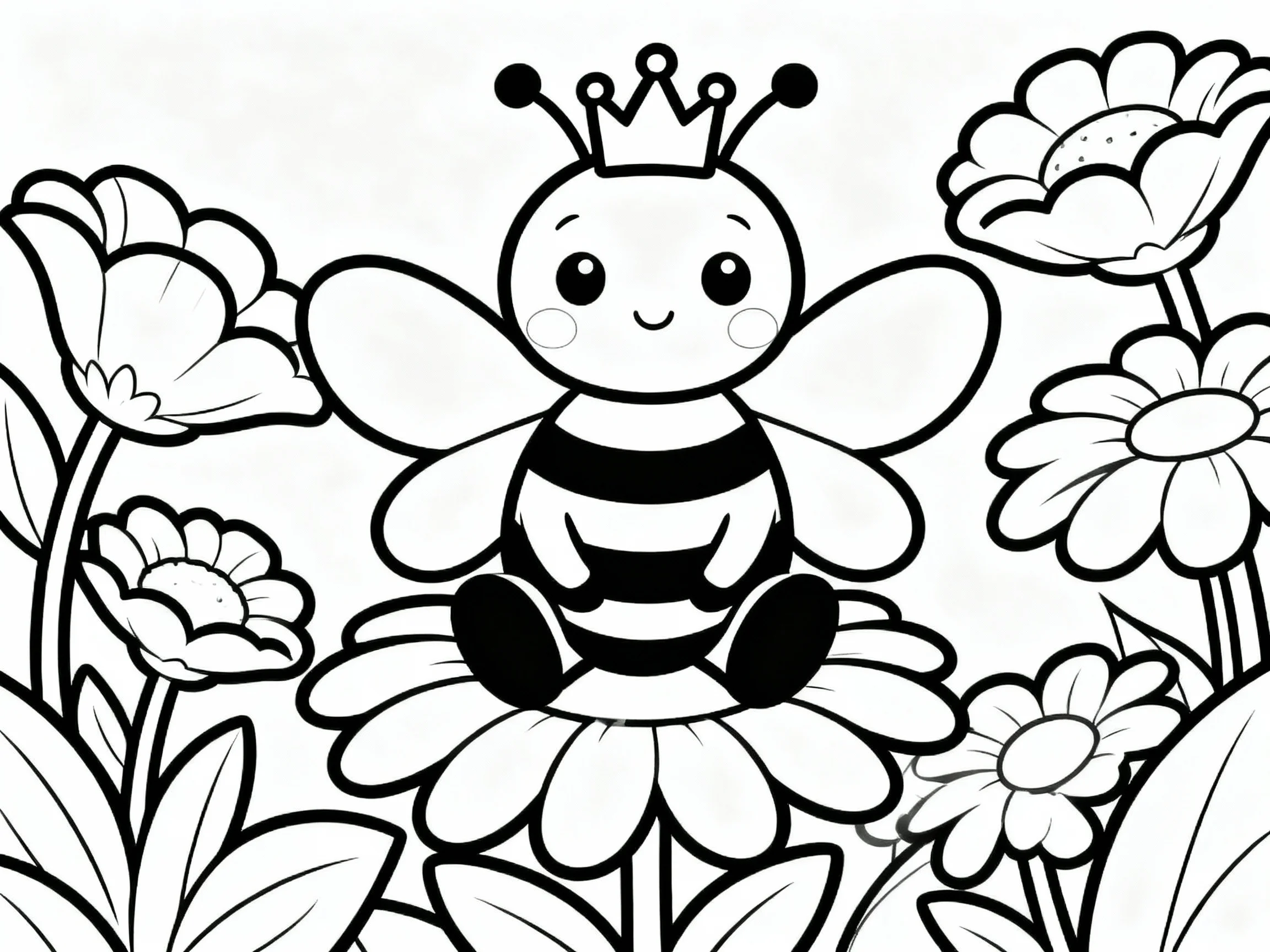 Bee Wearing a Crown