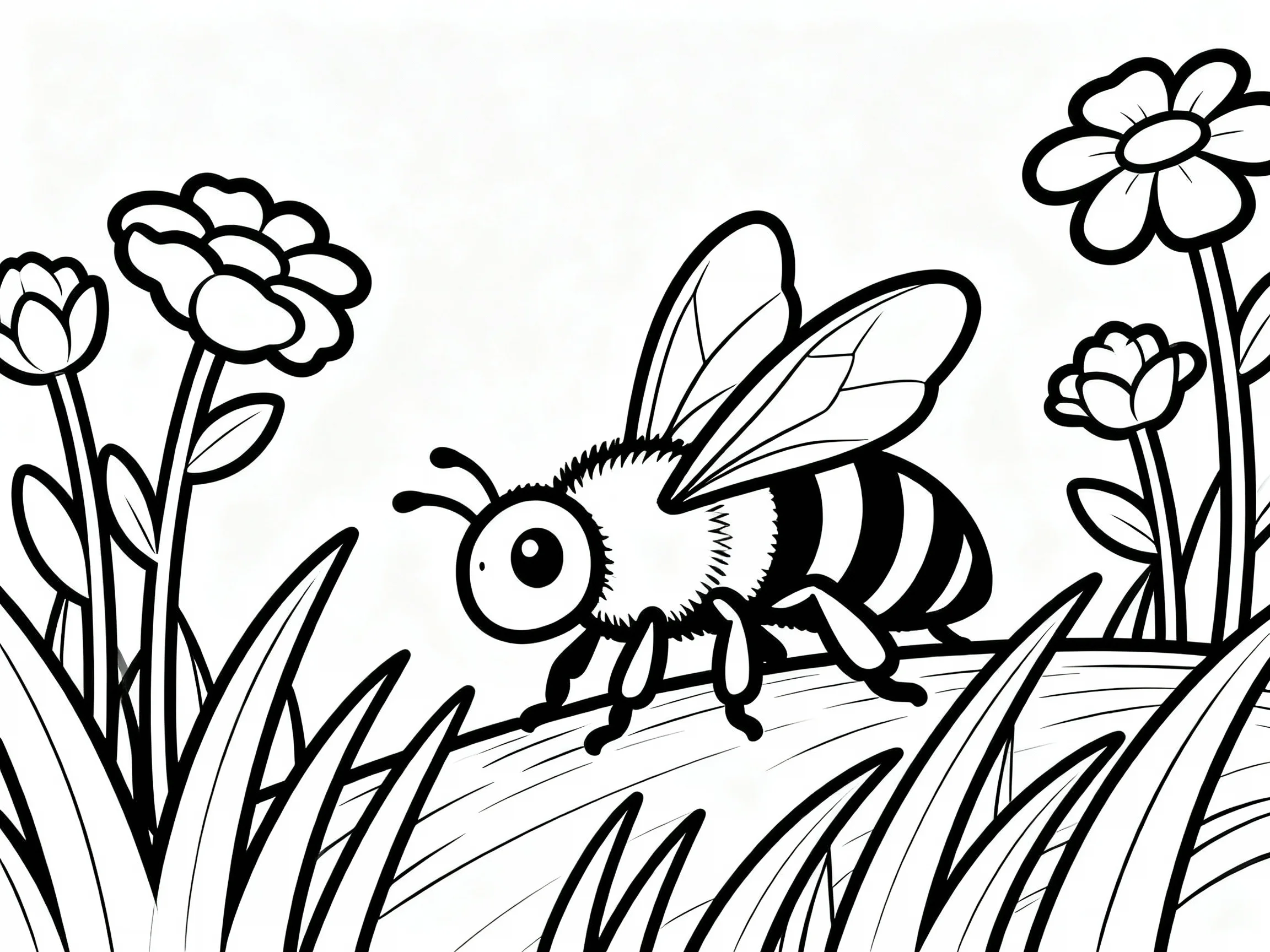 Bee and Grass