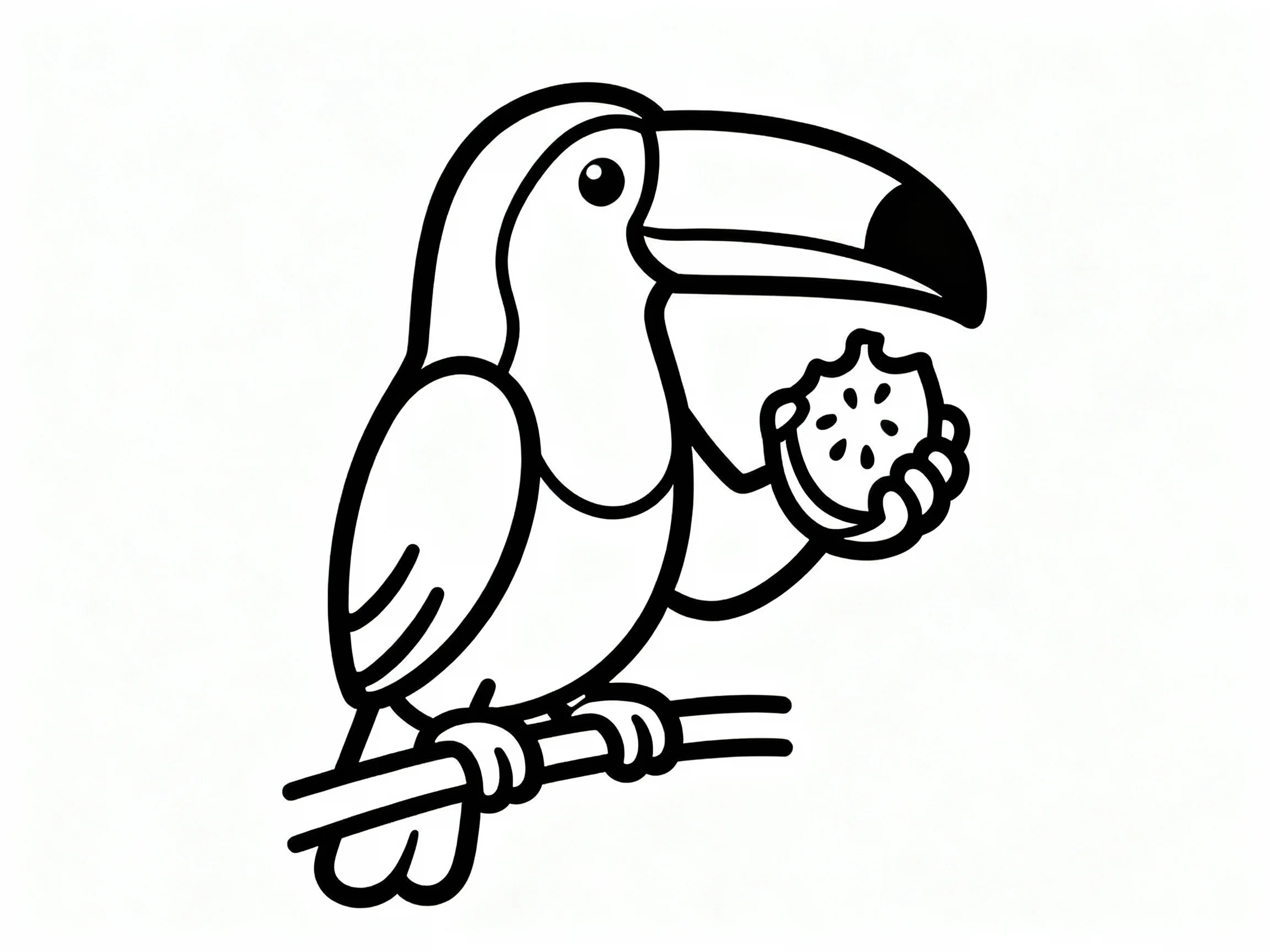Toucan with Fruit