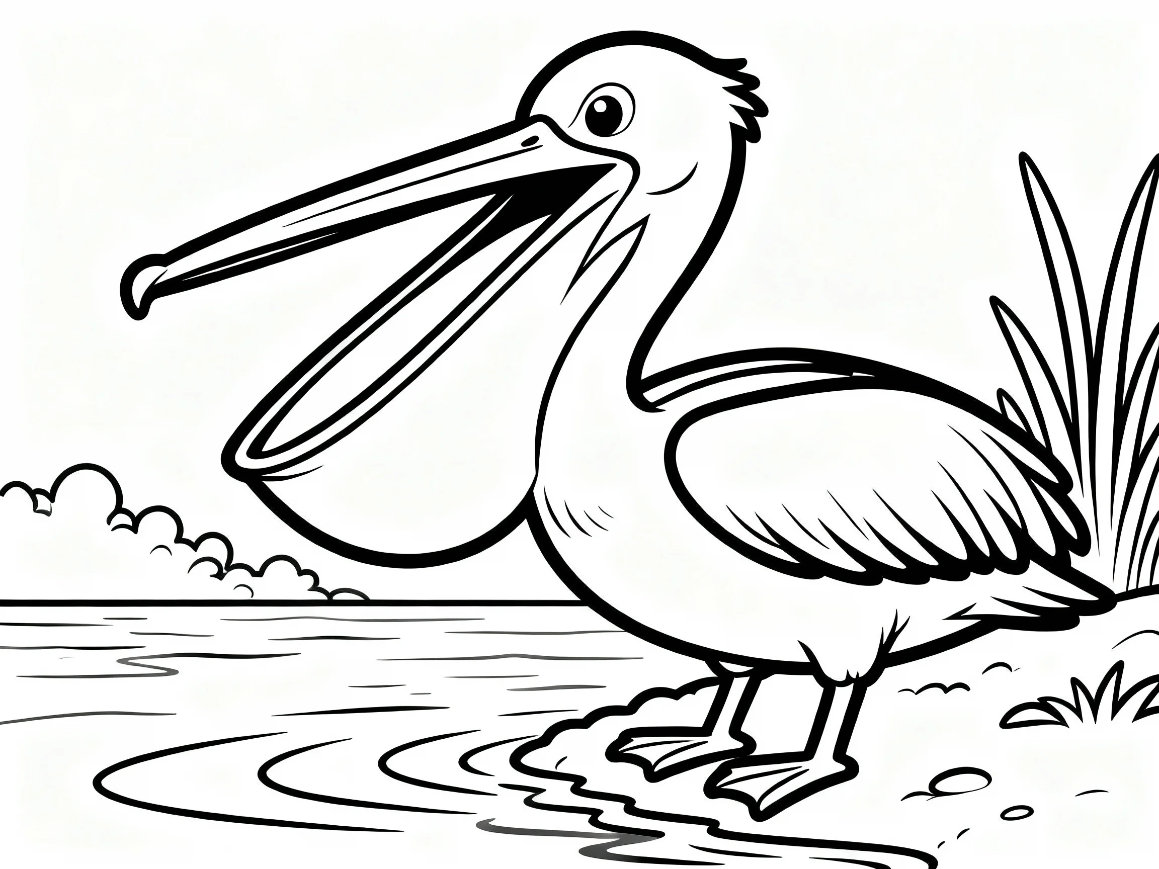 Pelican at Water