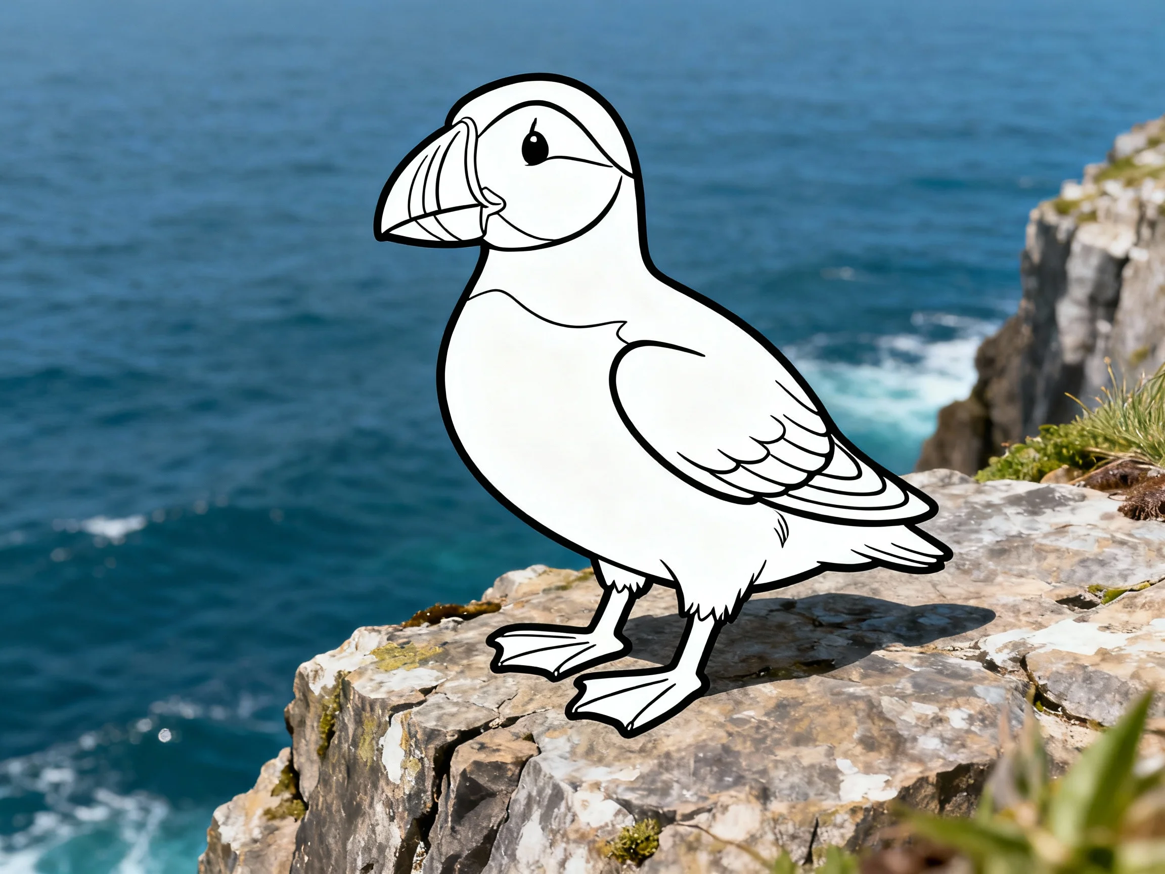 Puffin on Rock