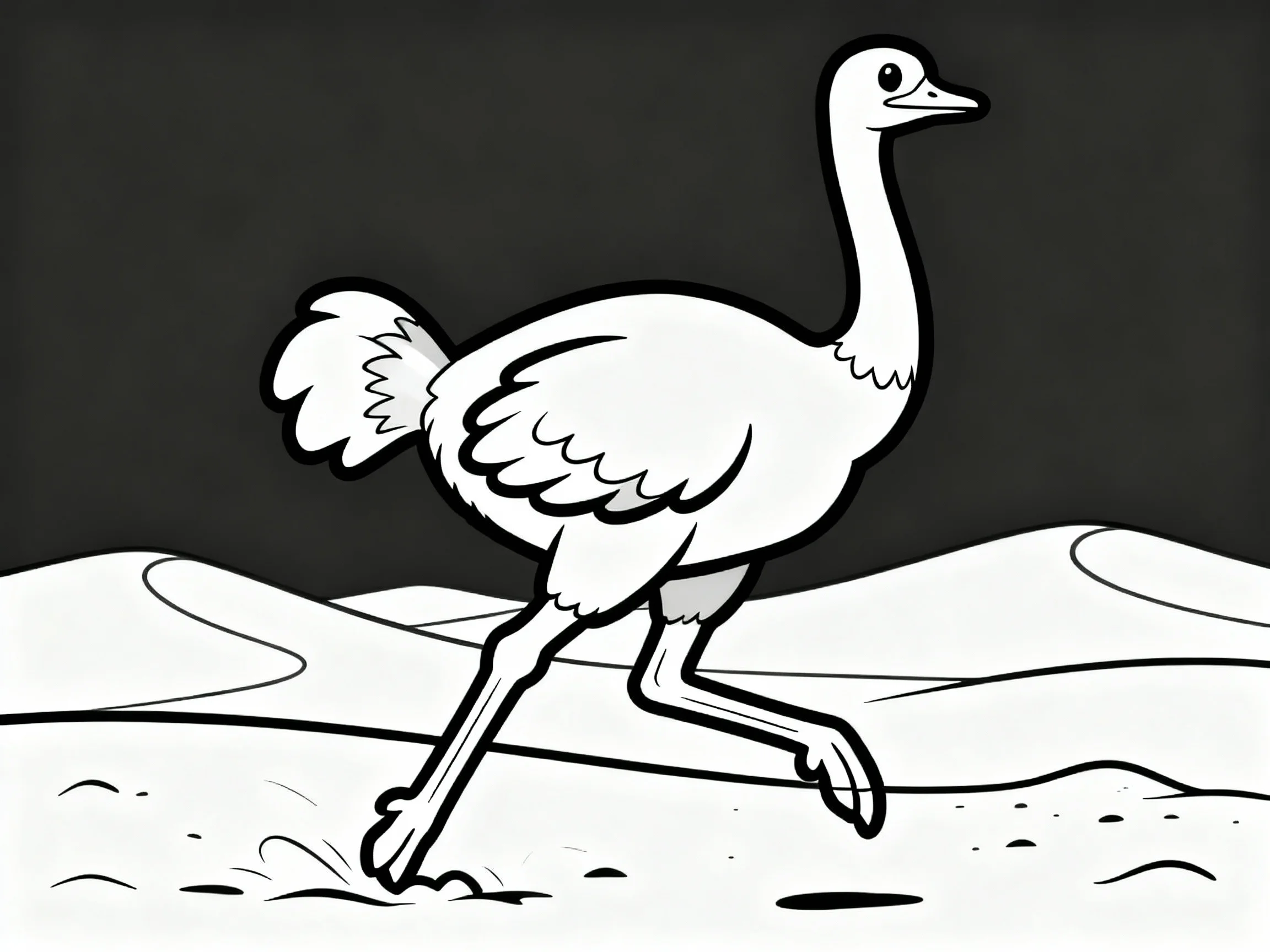 Ostrich Running