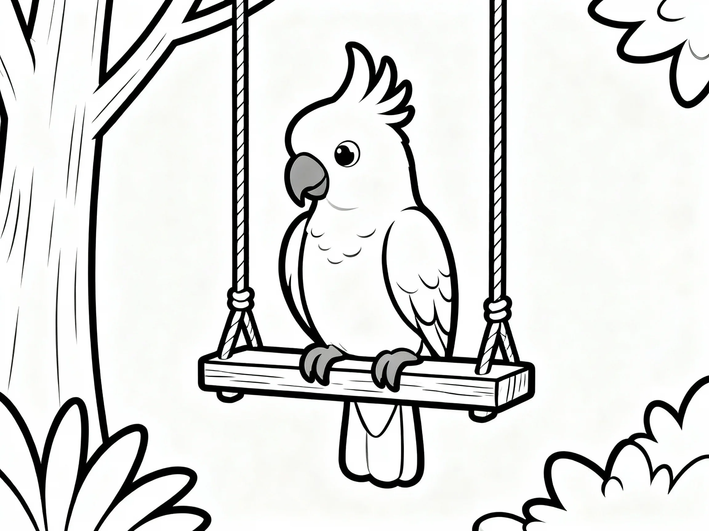 Cockatoo on Swing