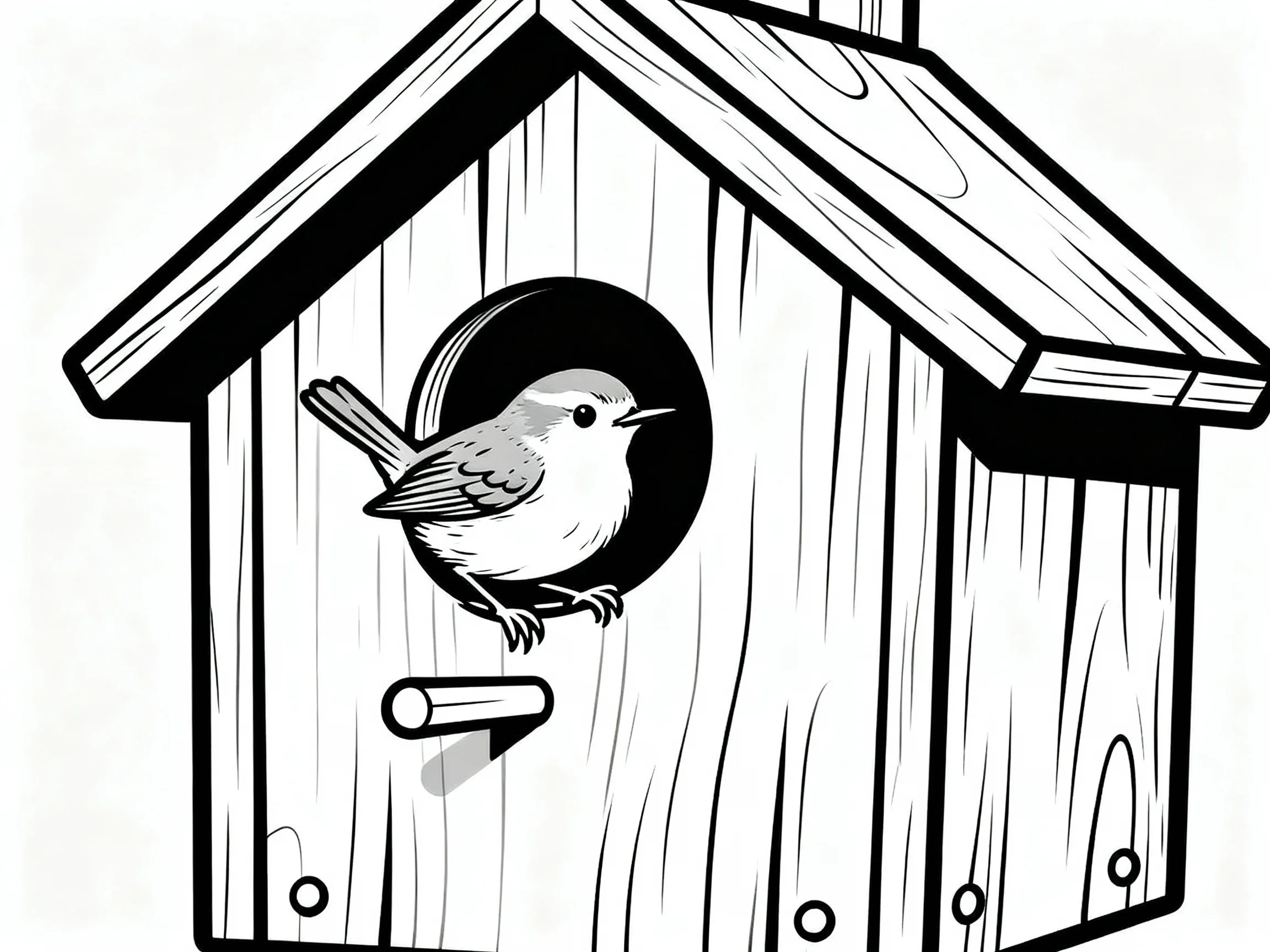 Wren in Birdhouse