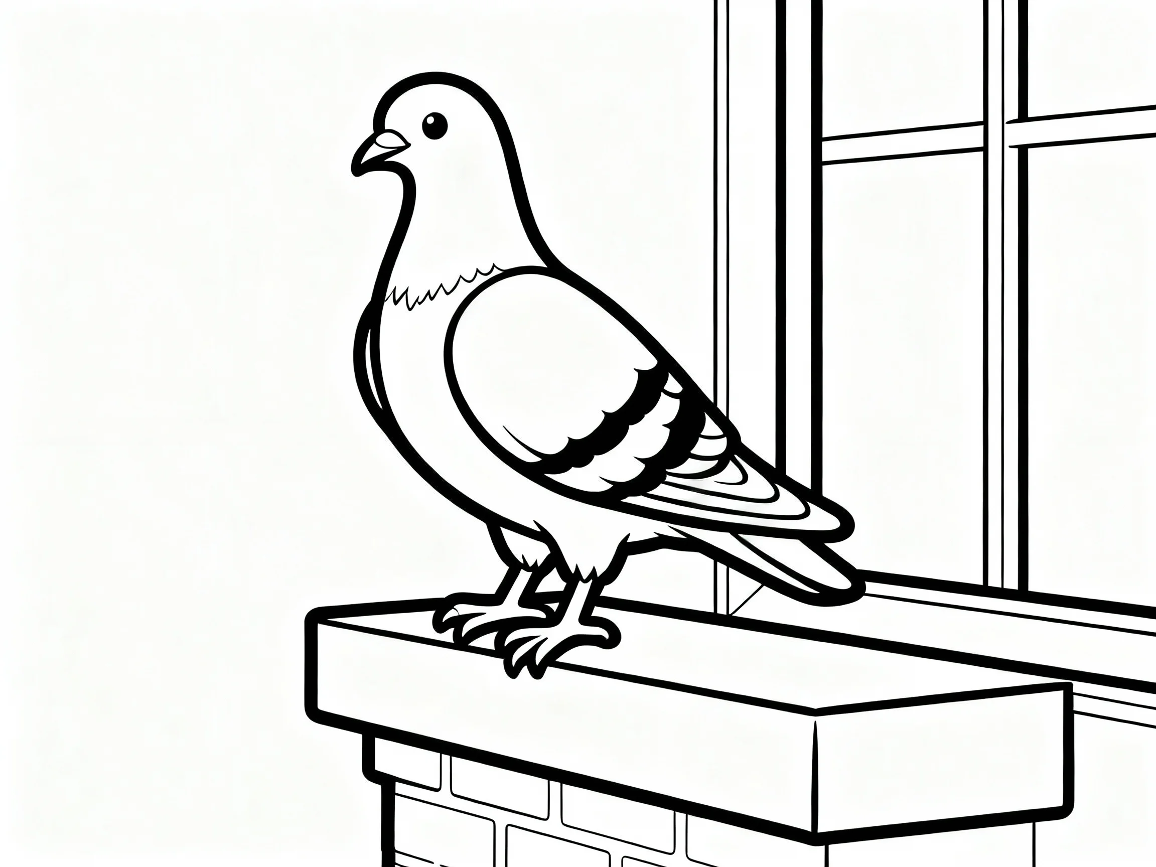 Pigeon on Building
