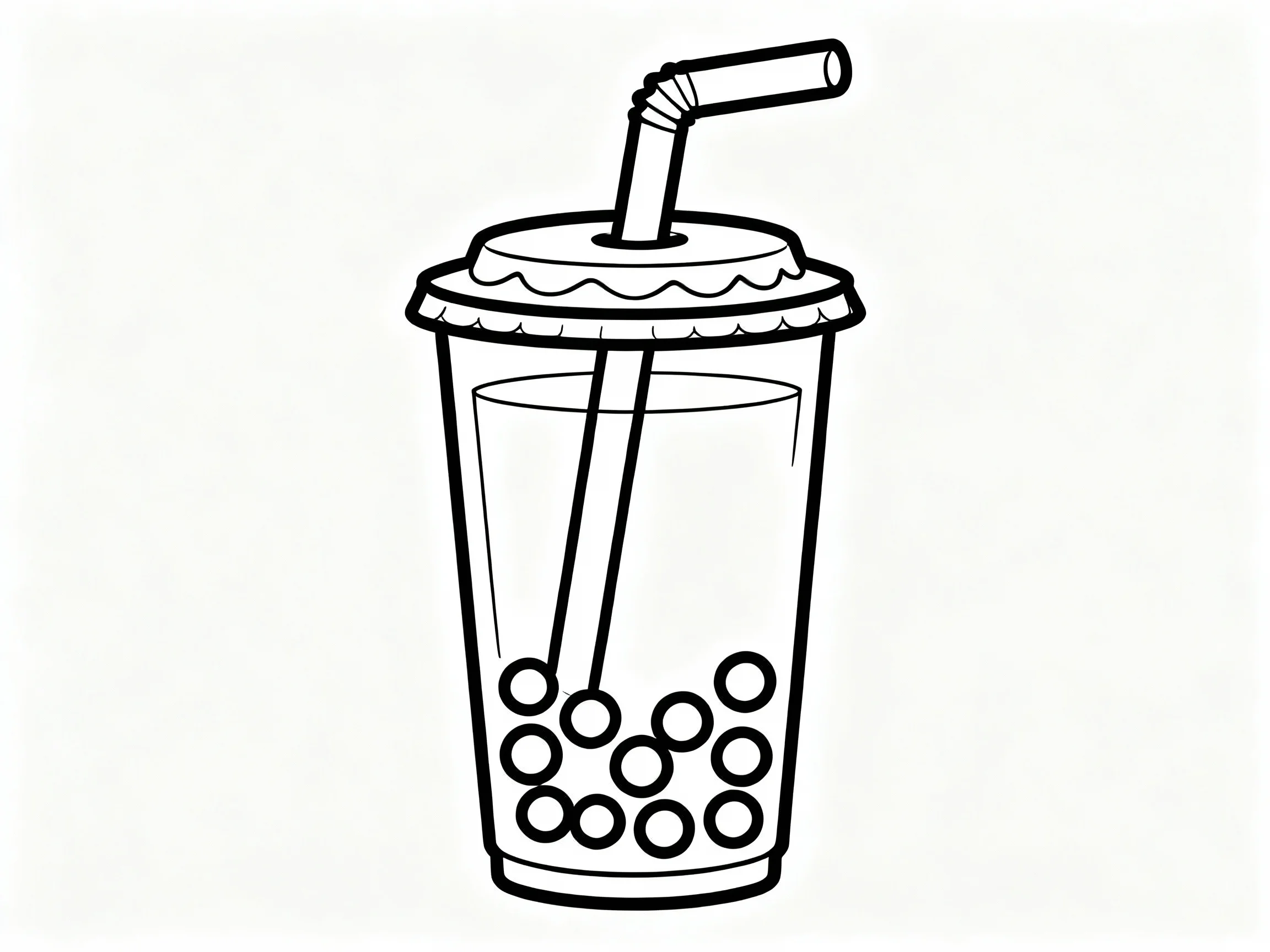 Simple Boba Tea Cup