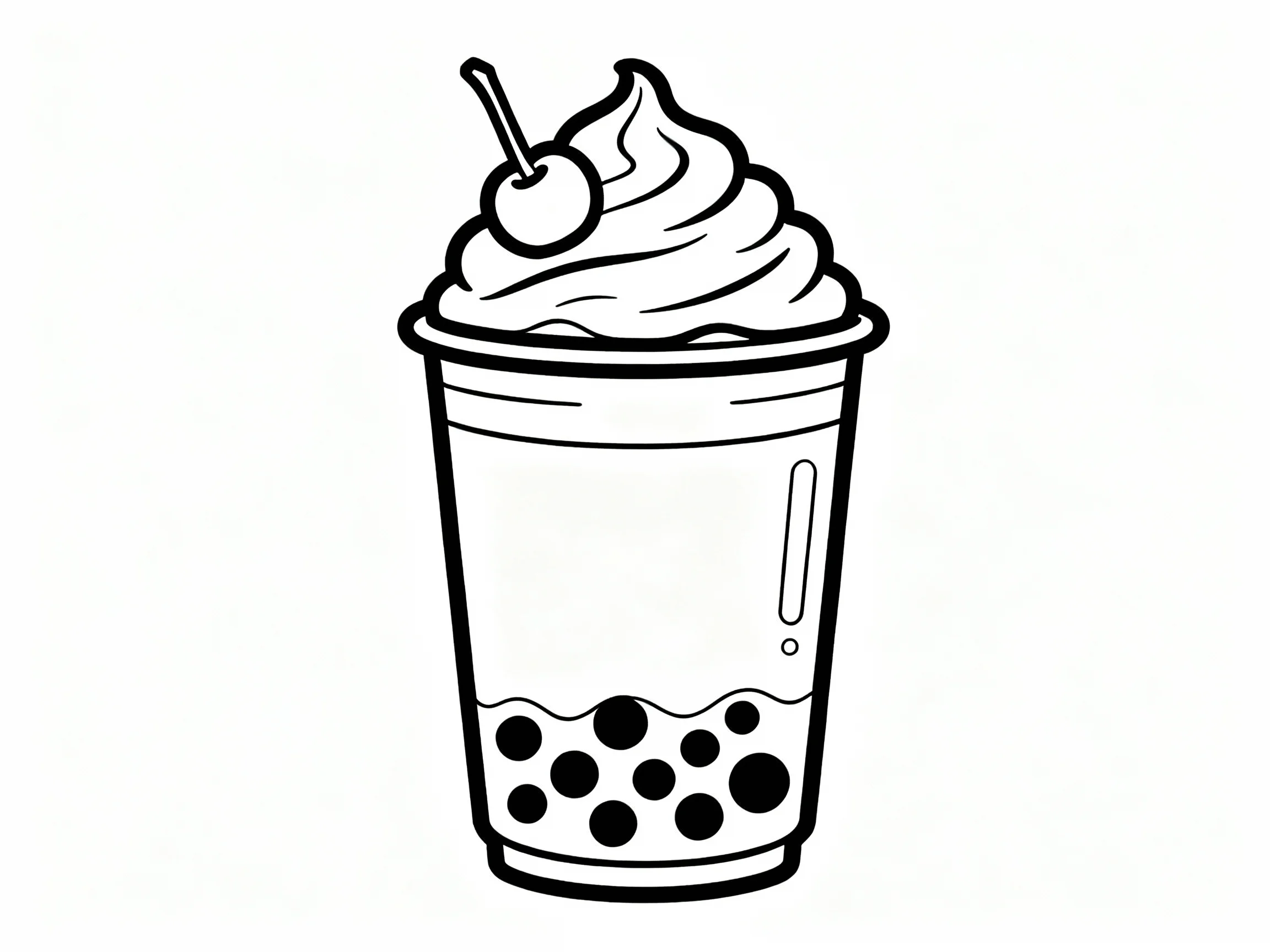 Boba with Whipped Cream