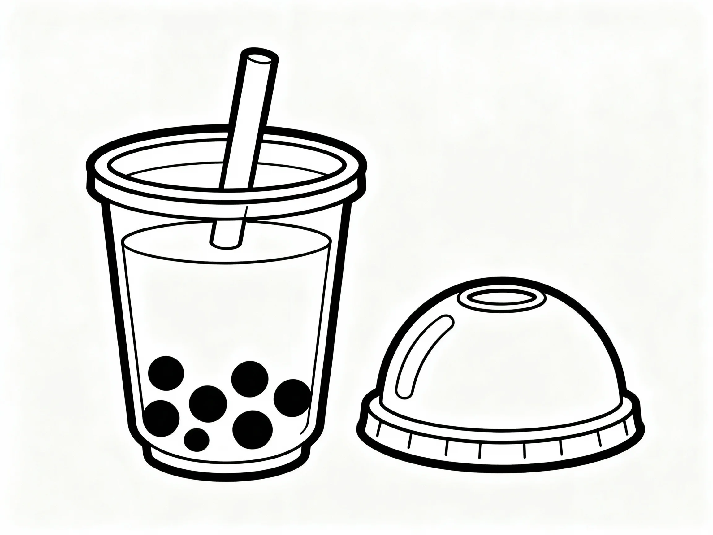 Boba with Lid Off