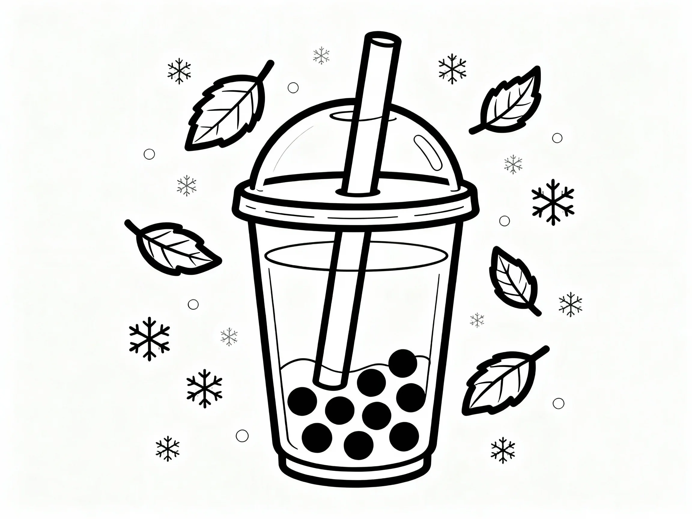 Seasonal Boba Scene