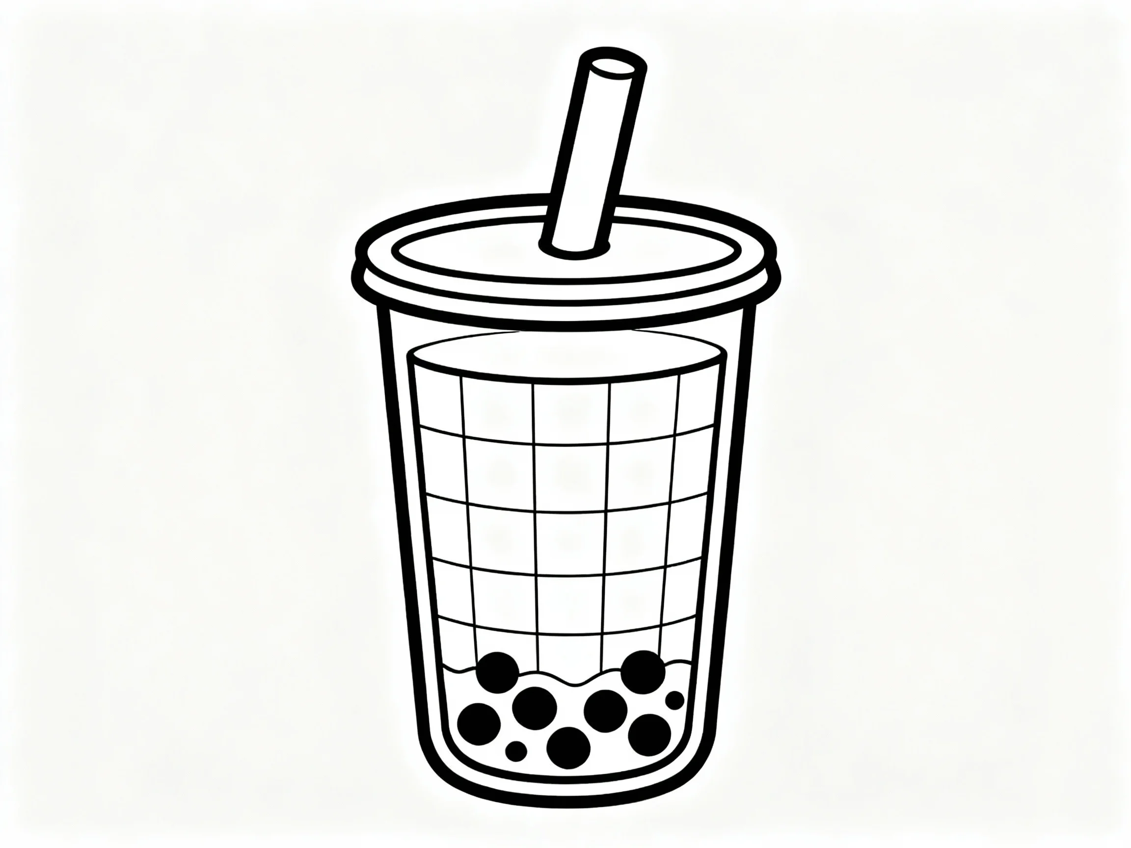 Checkered Pattern Boba