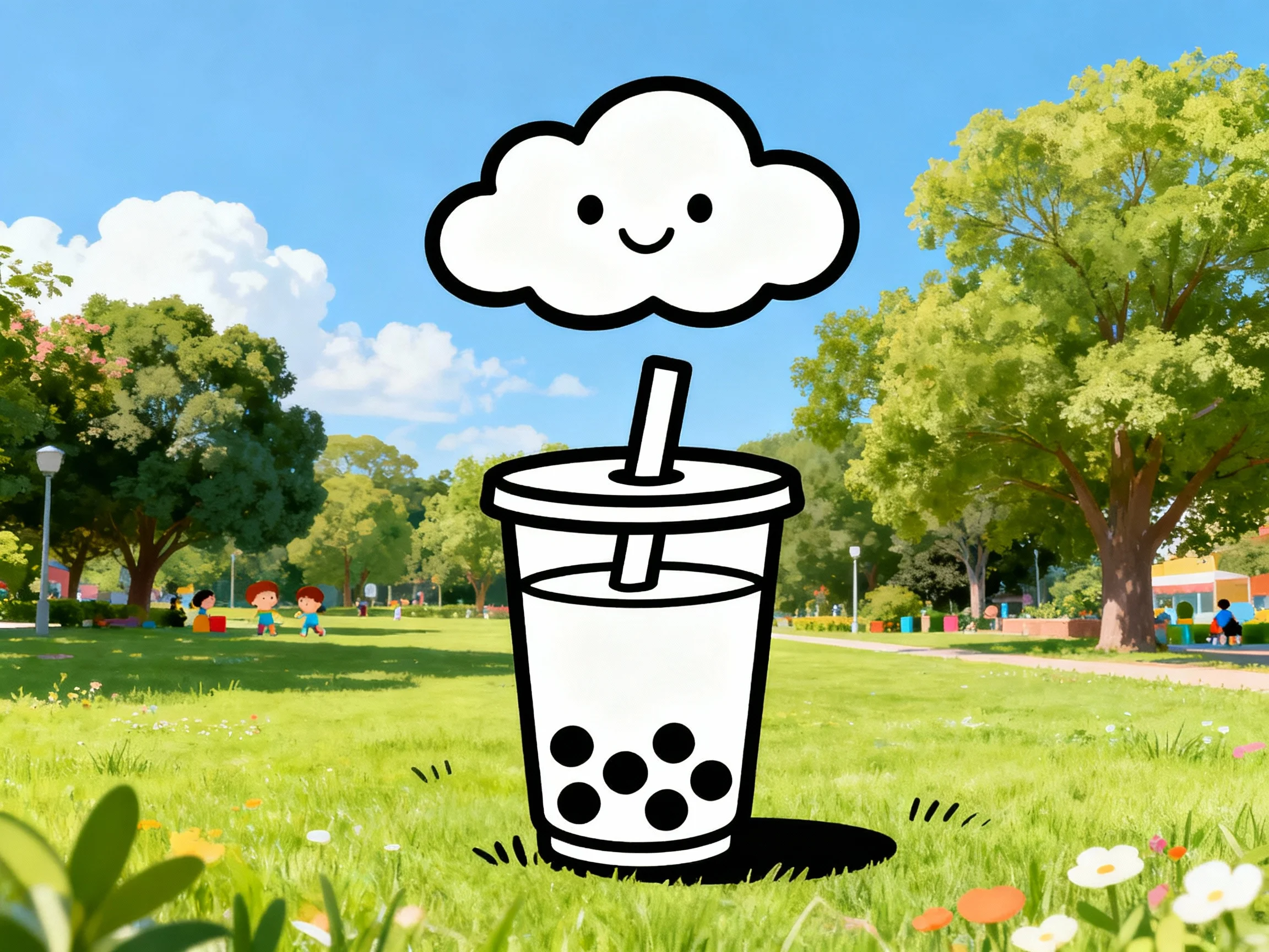 Smiling Cloud and Boba