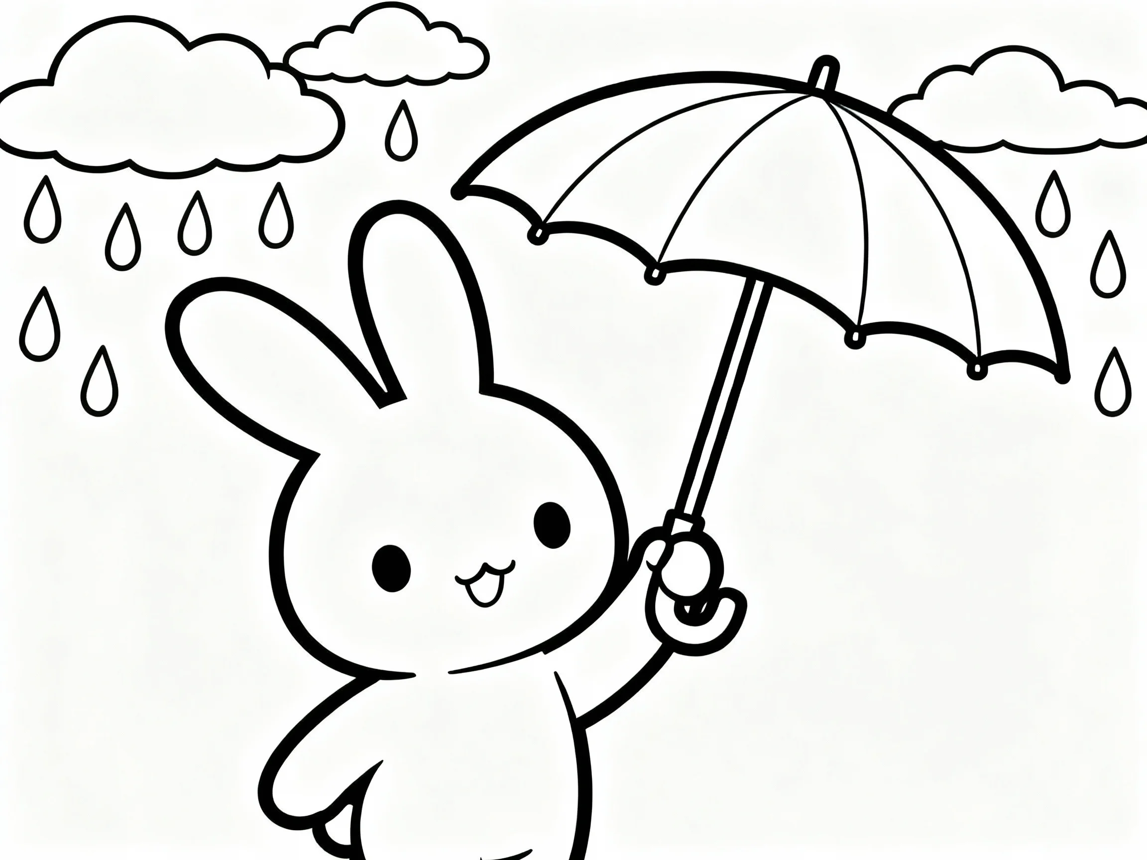 Bunny in Rain