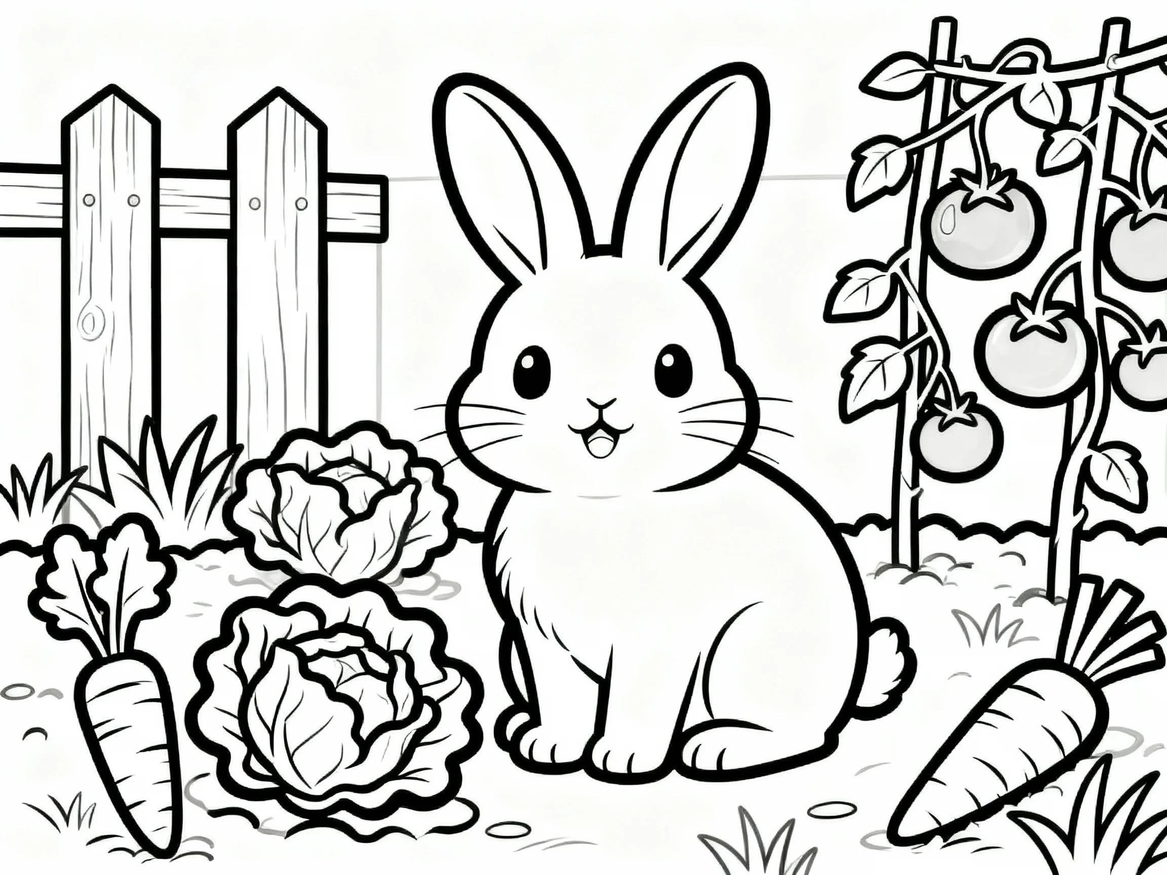 Bunny in Garden