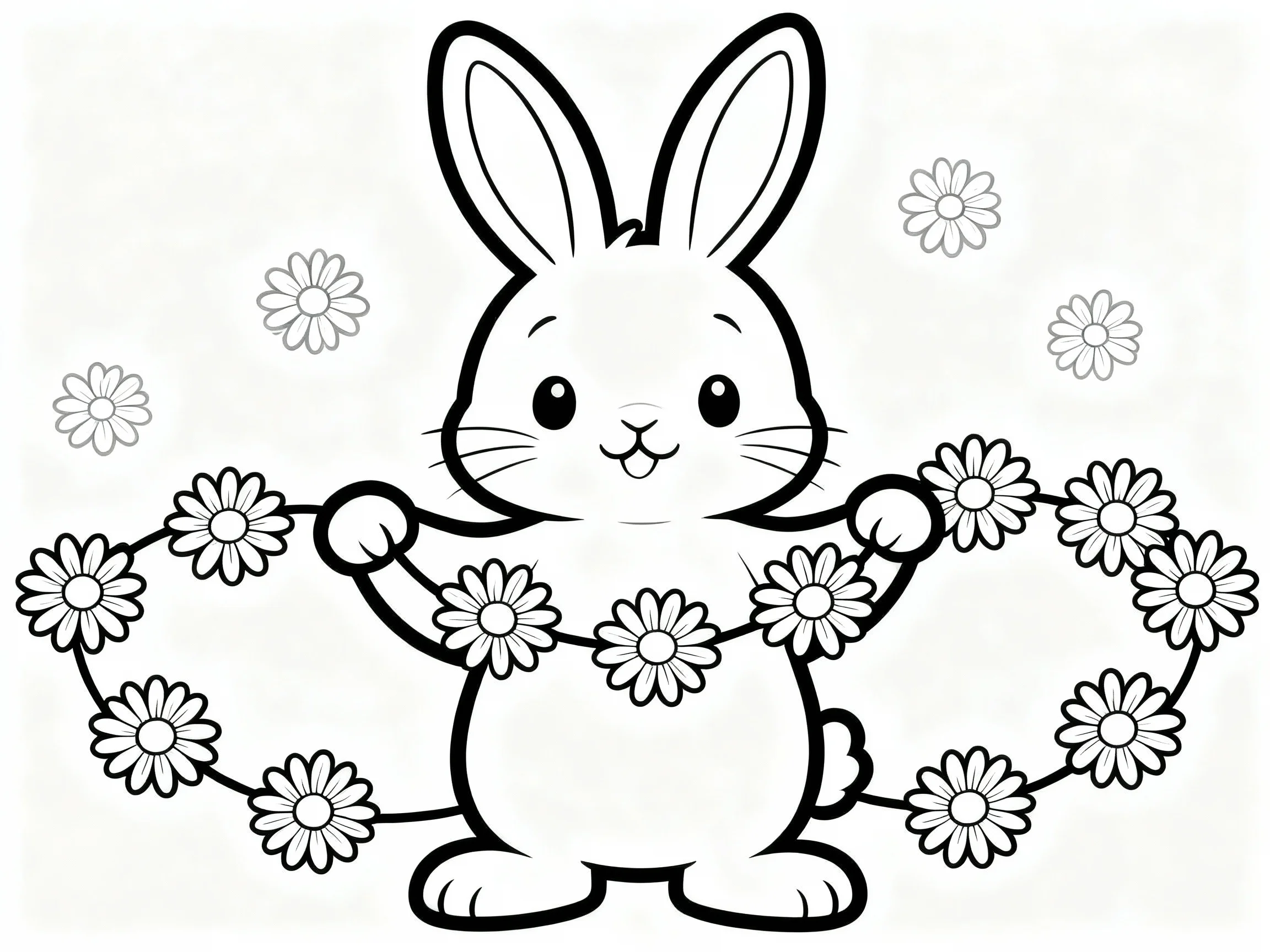 Bunny and Daisy Chain