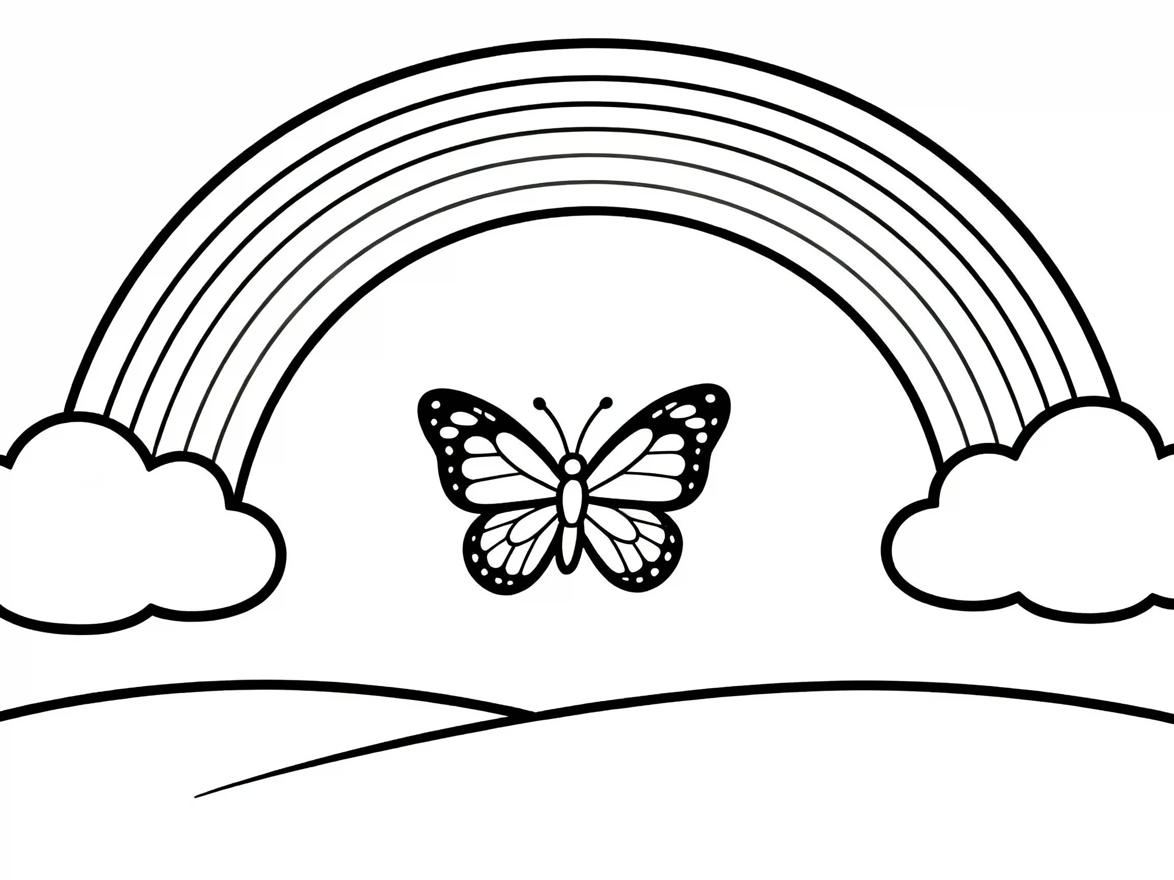 Butterfly Under a Rainbow