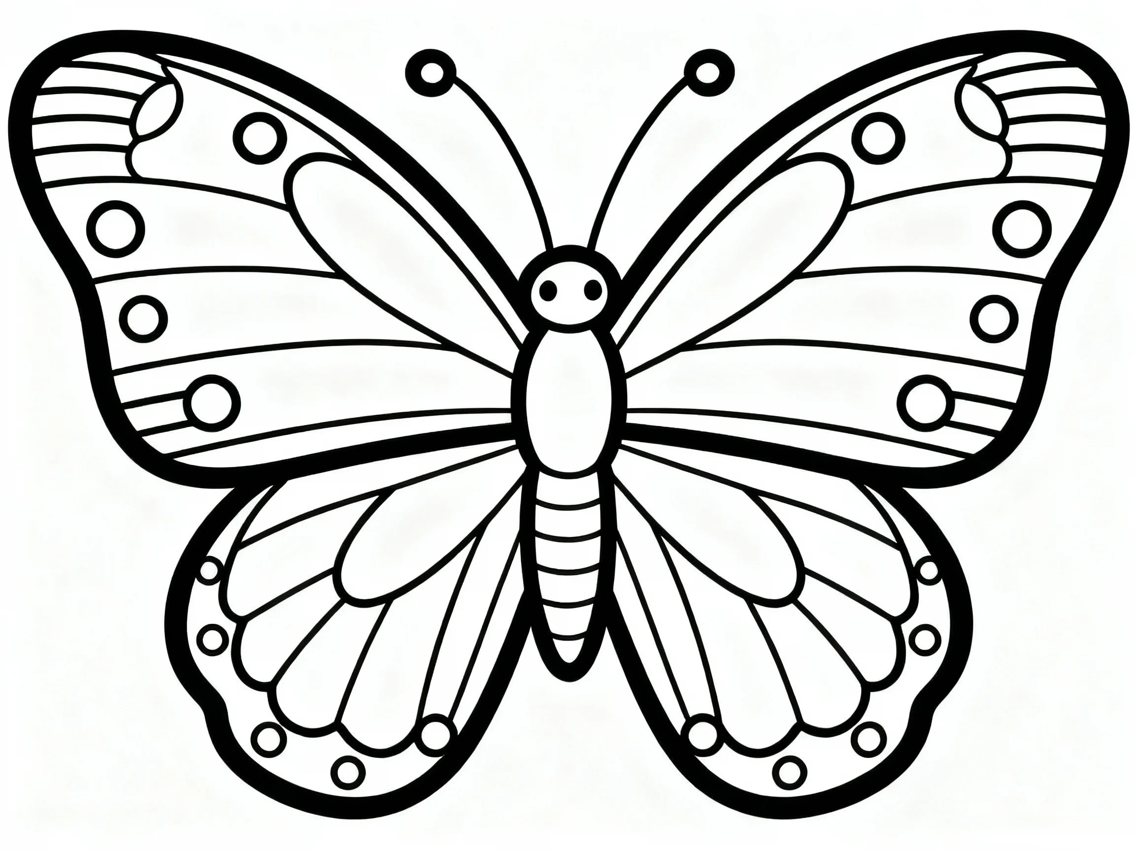 Butterfly with Simple Patterns