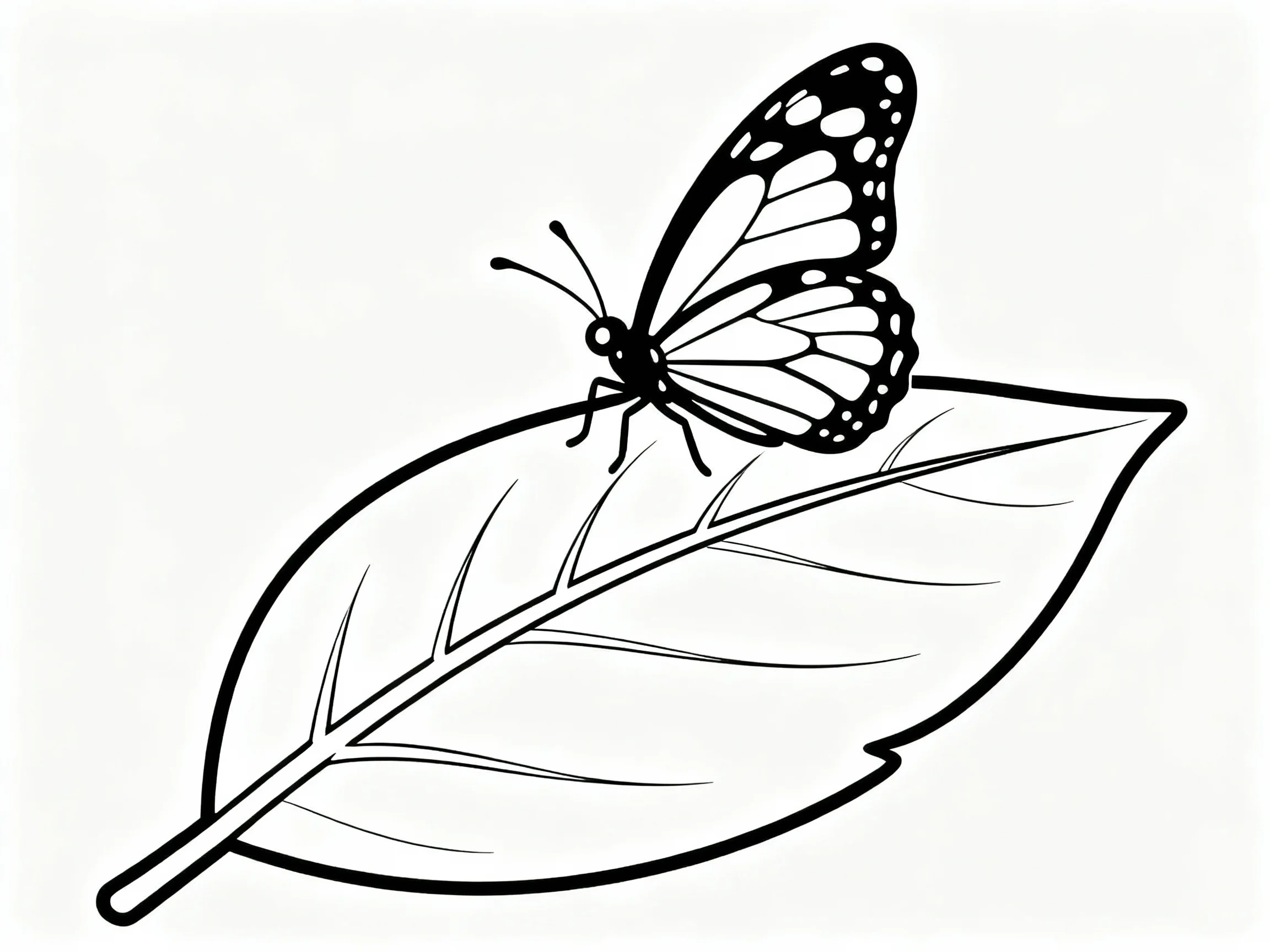 Butterfly on a Leaf