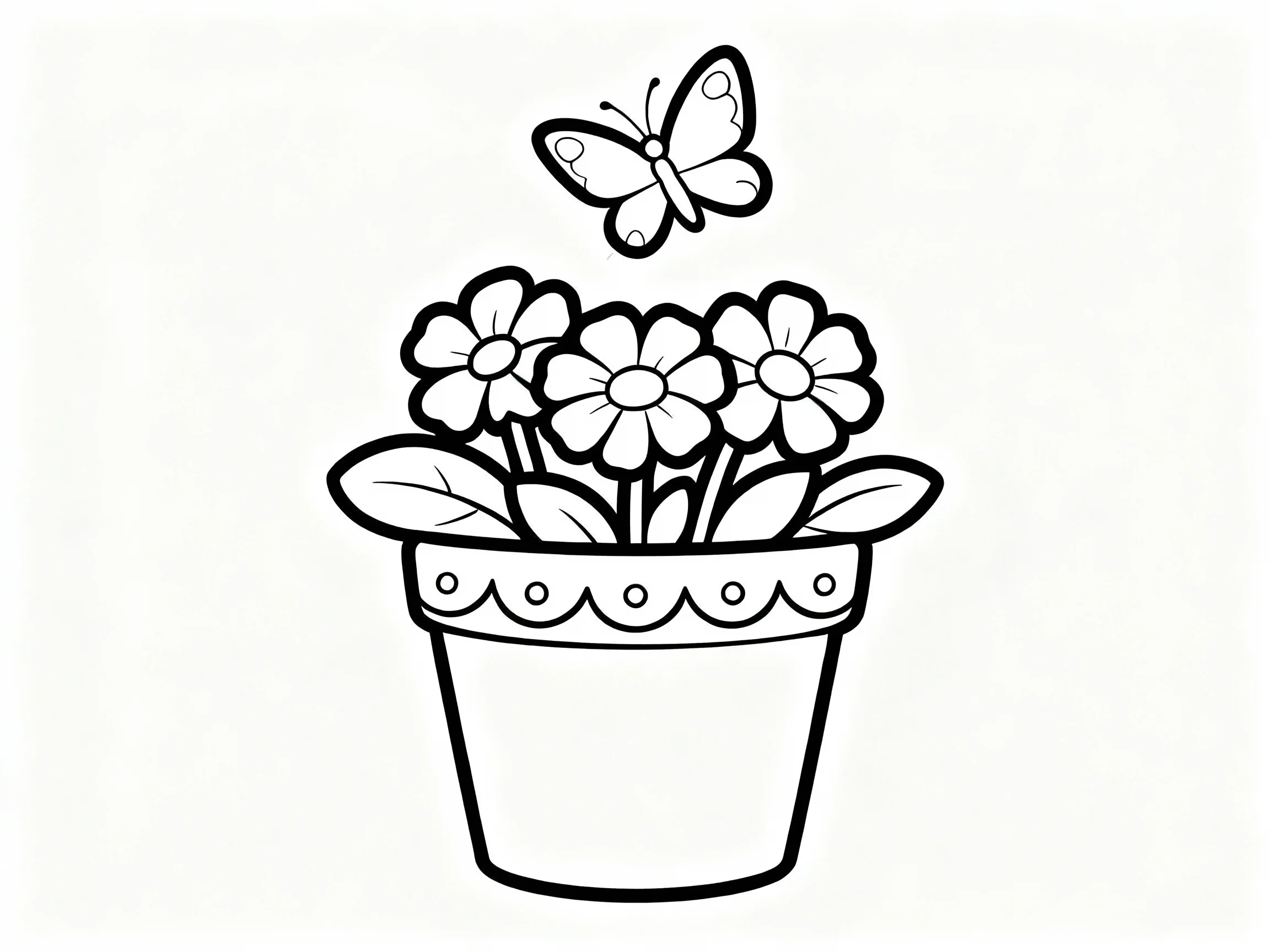 Butterfly in a Flower Pot