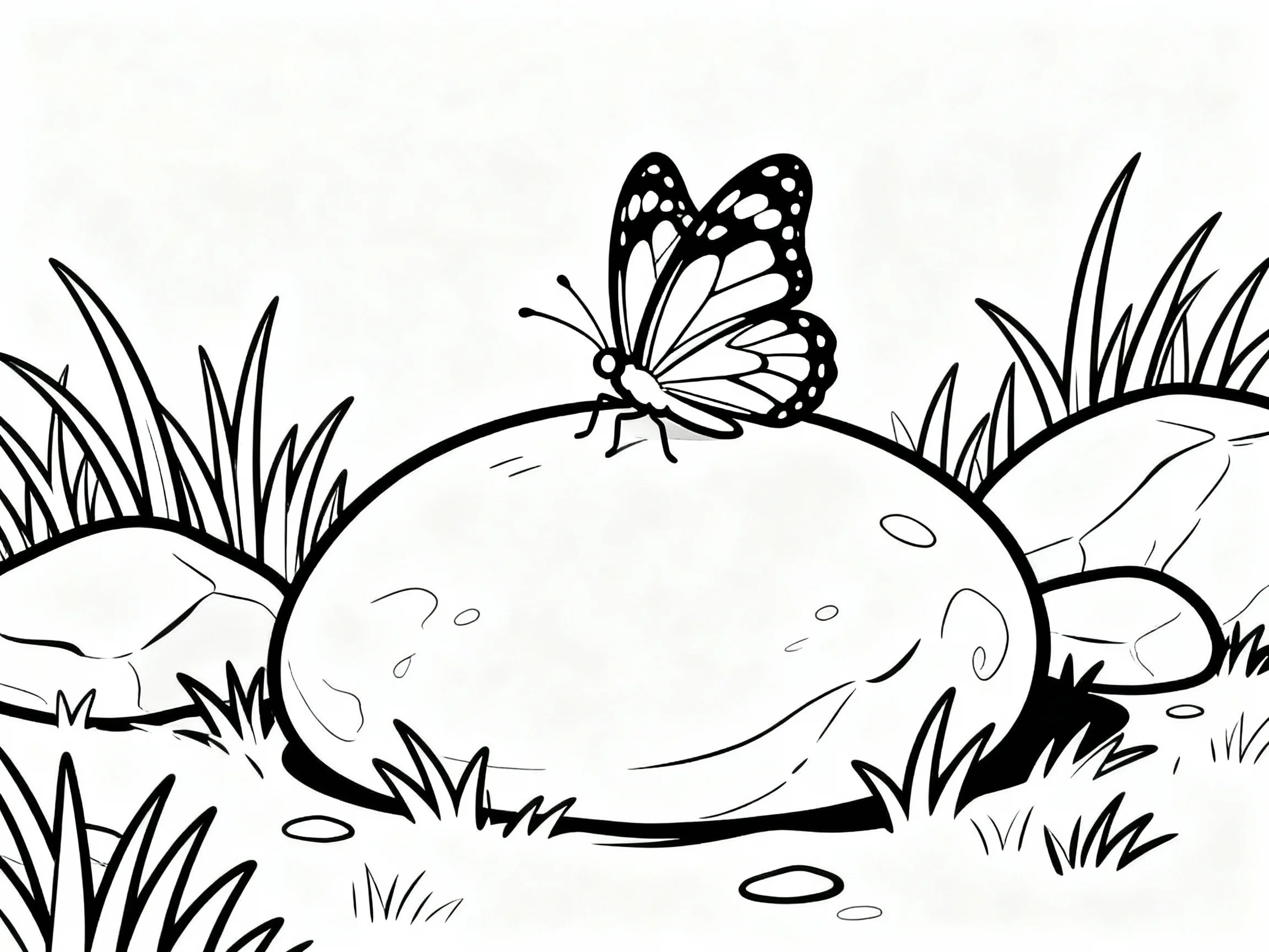 Butterfly on a Stone