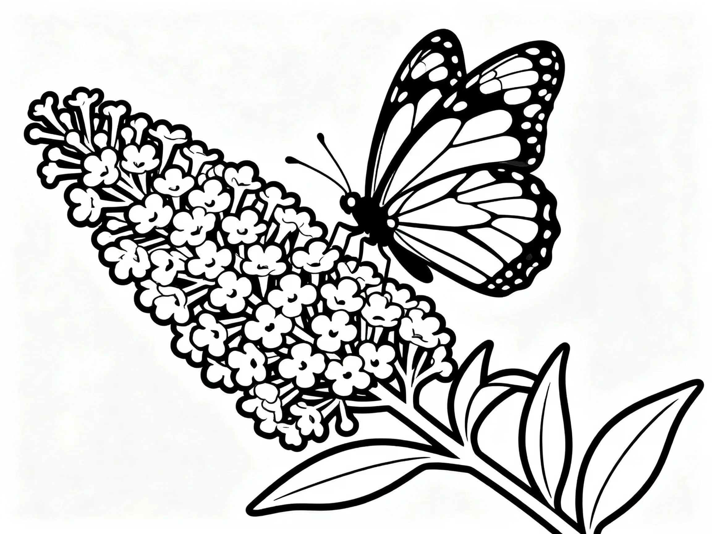 Butterfly in a Butterfly Bush