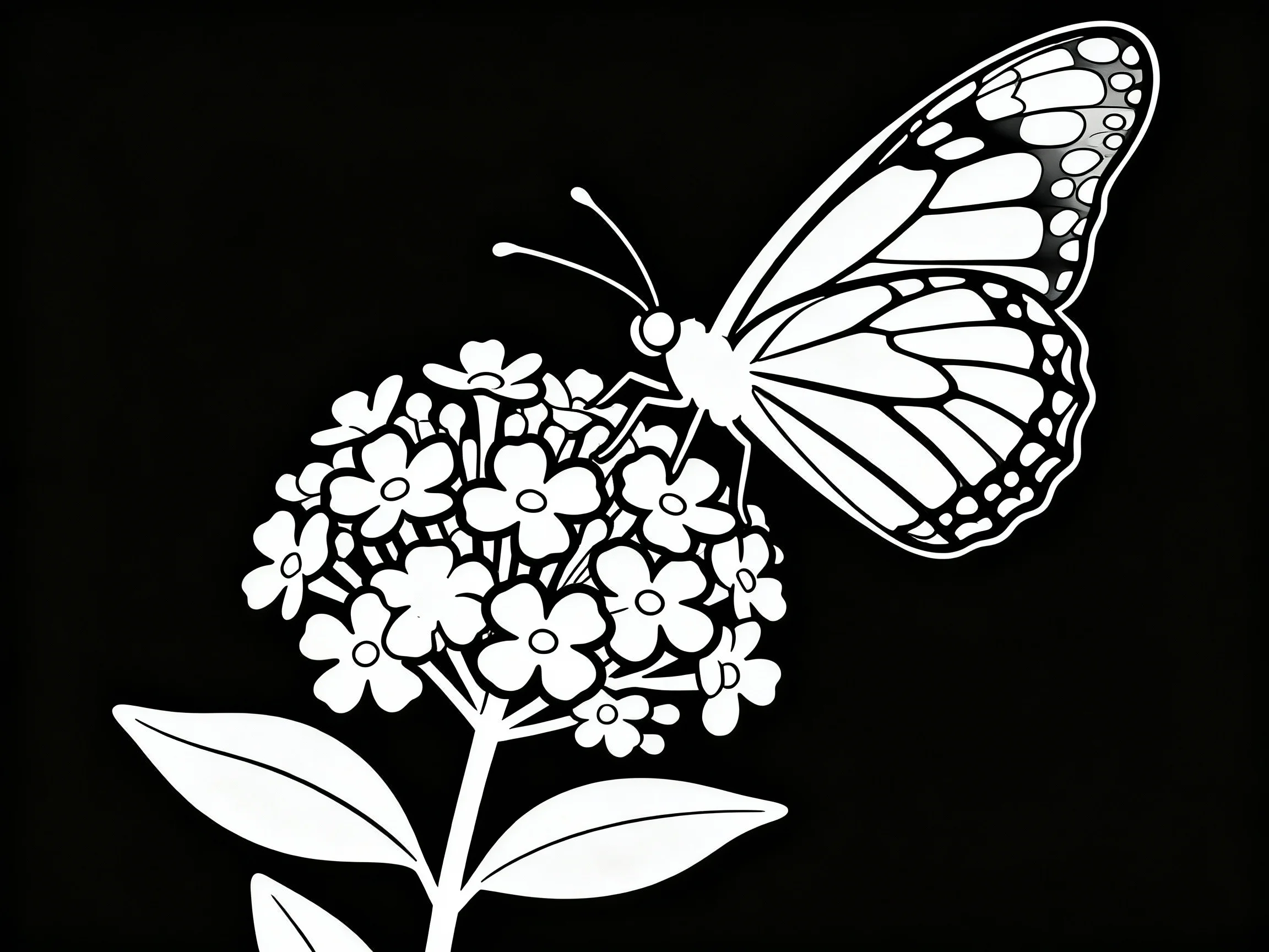 Butterfly on a Butterfly Bush Flower