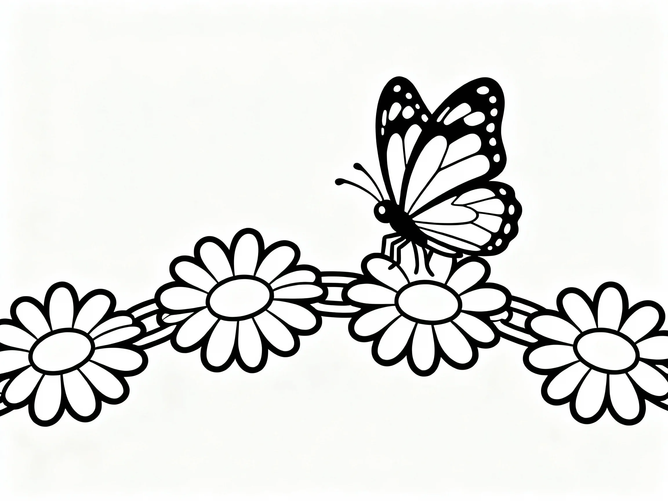Butterfly on a Daisy Chain