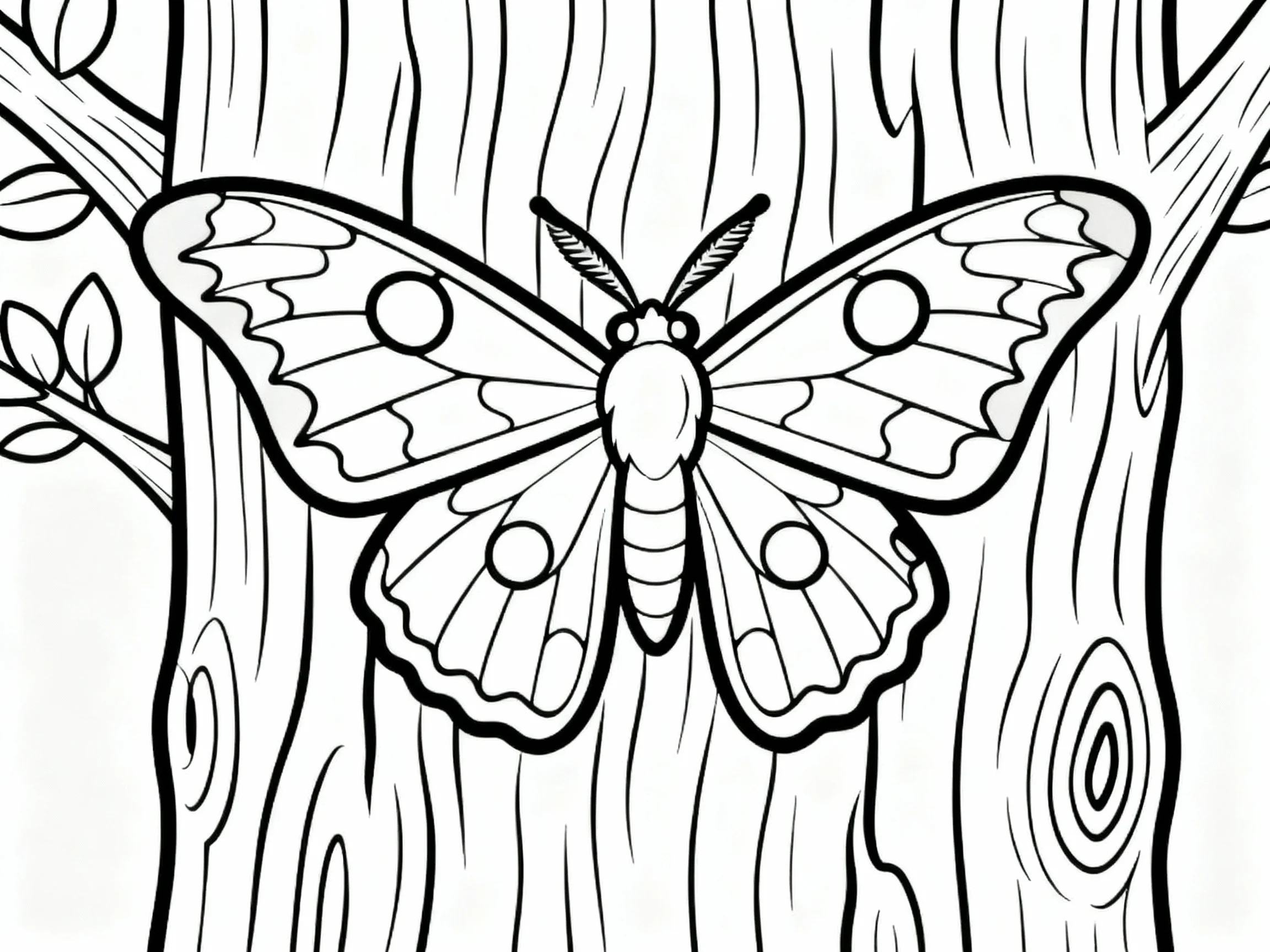 Butterfly on Bark