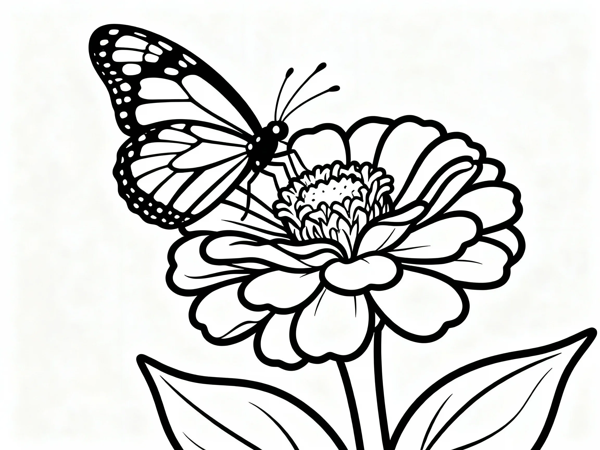 Butterfly on a Zinnia