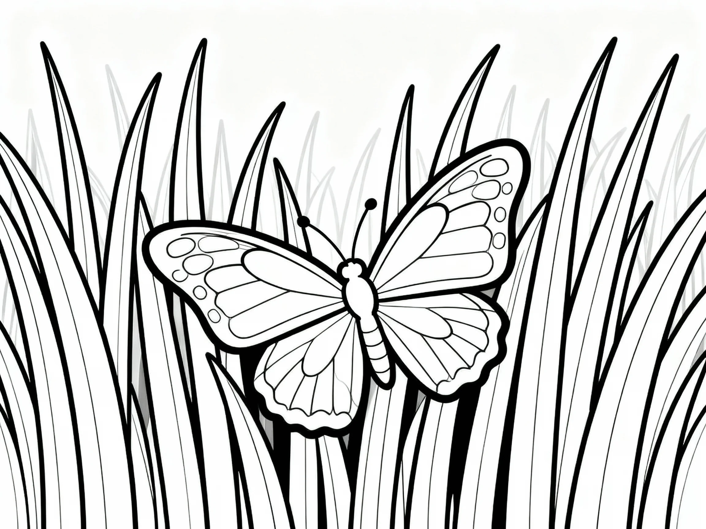 Butterfly in Tall Grass