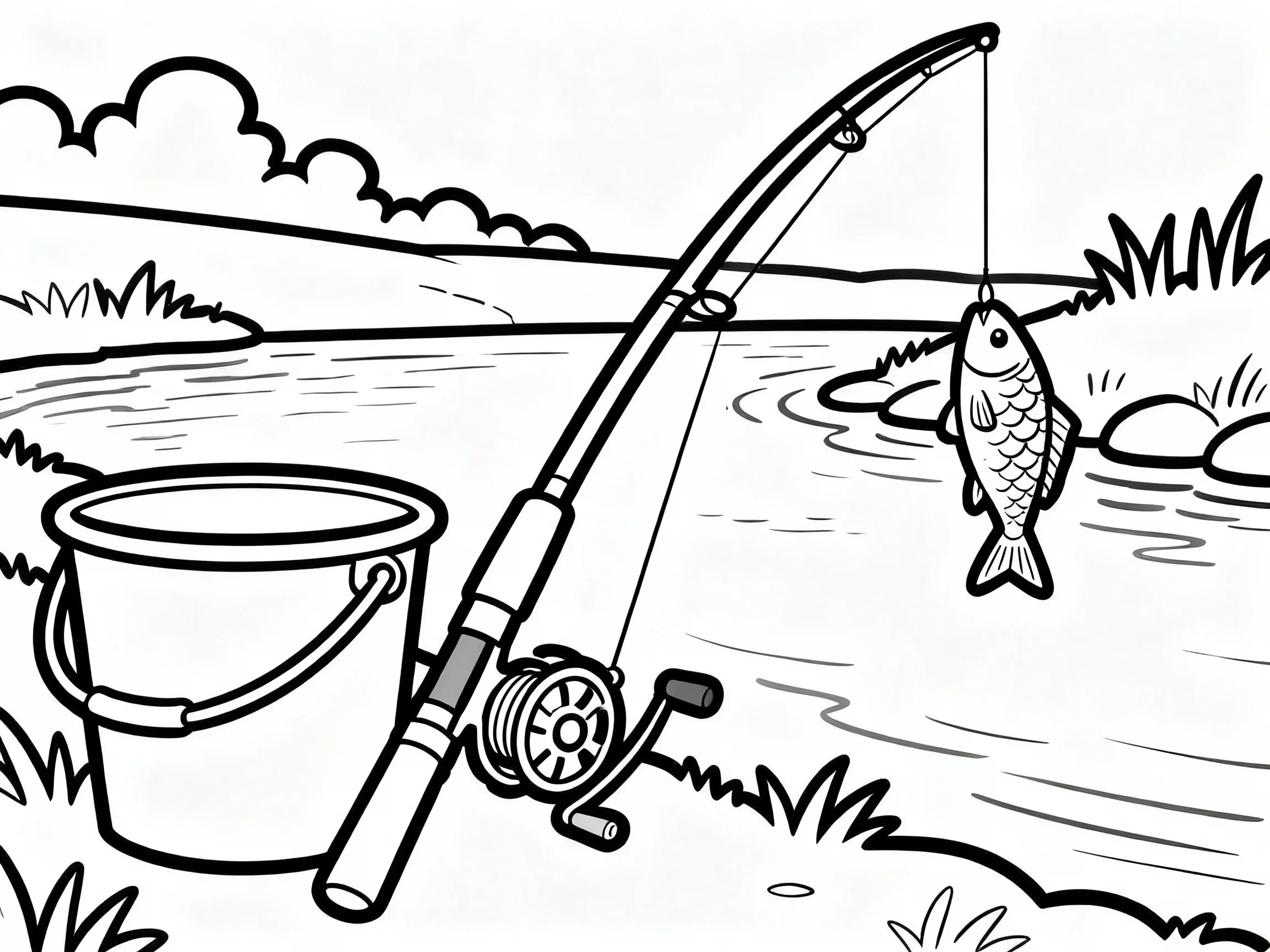 Fishing Rod by the Water