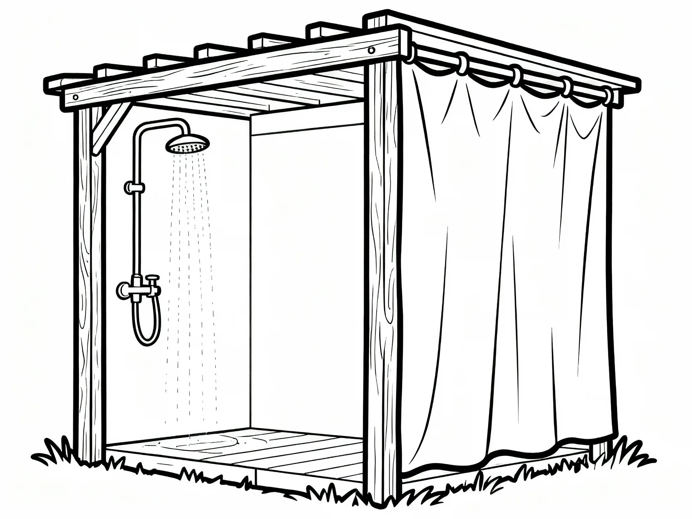 Outdoor Shower Stall