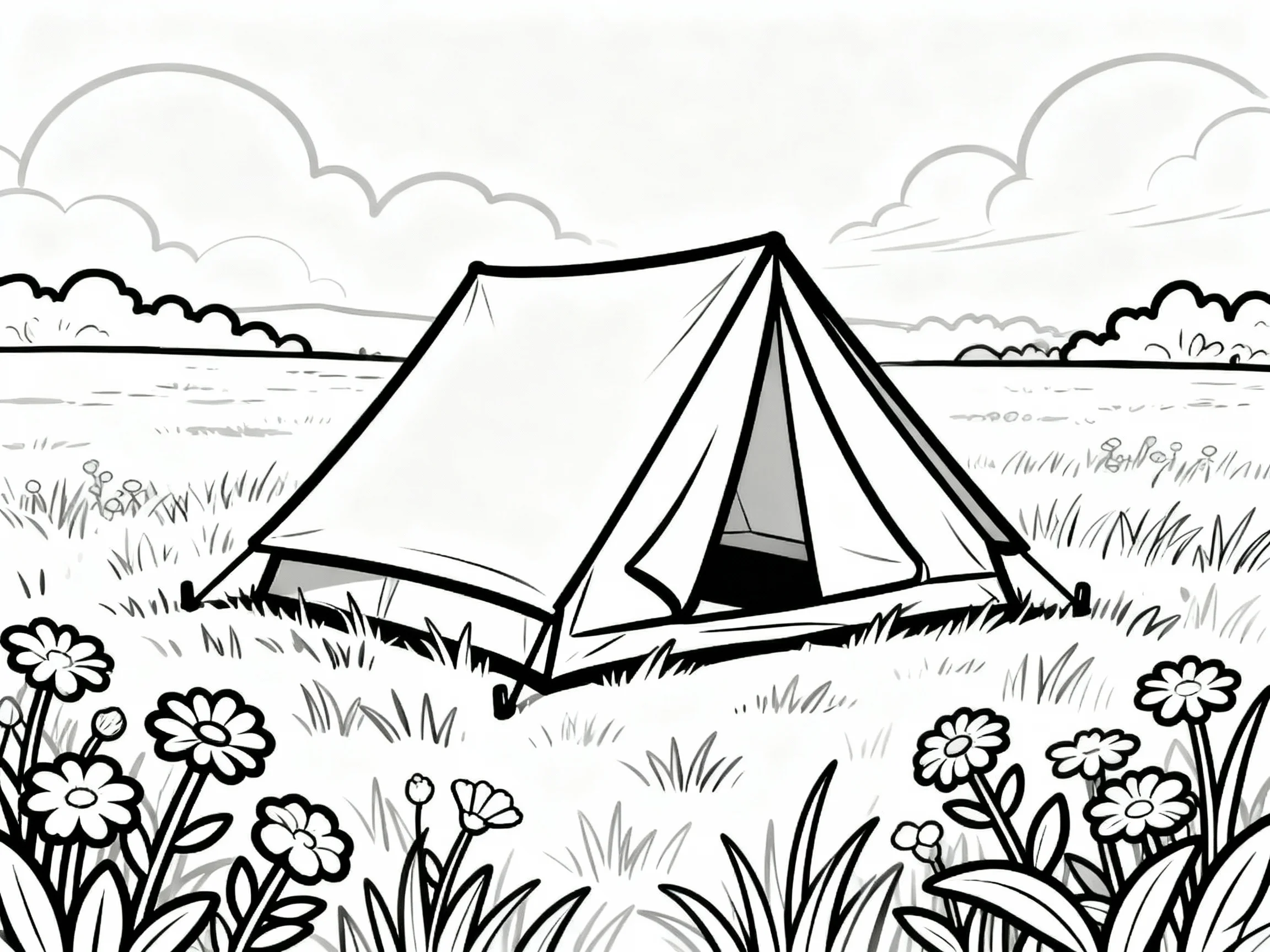 Tent in Meadow