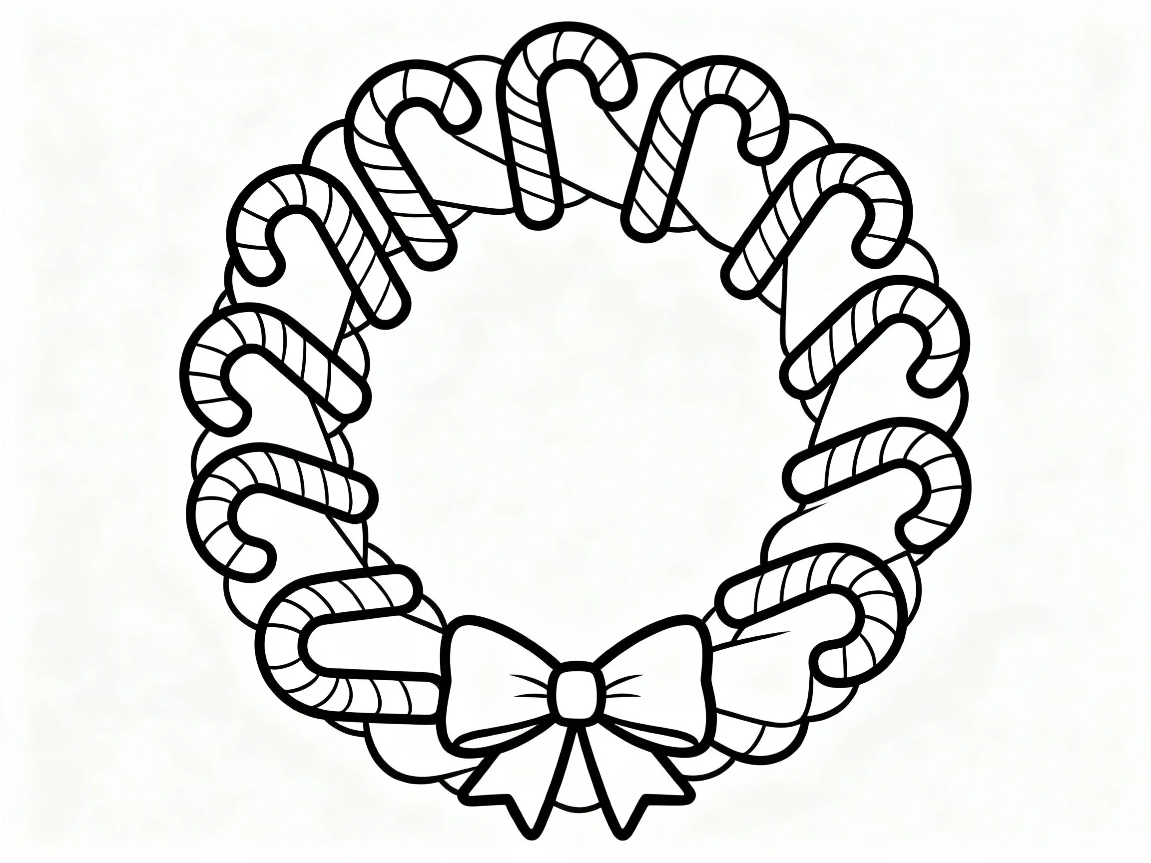 Candy Cane Wreath