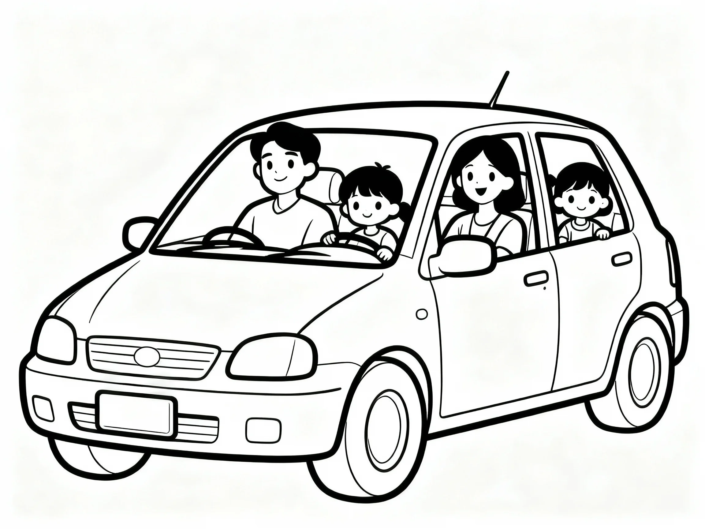Car with Family