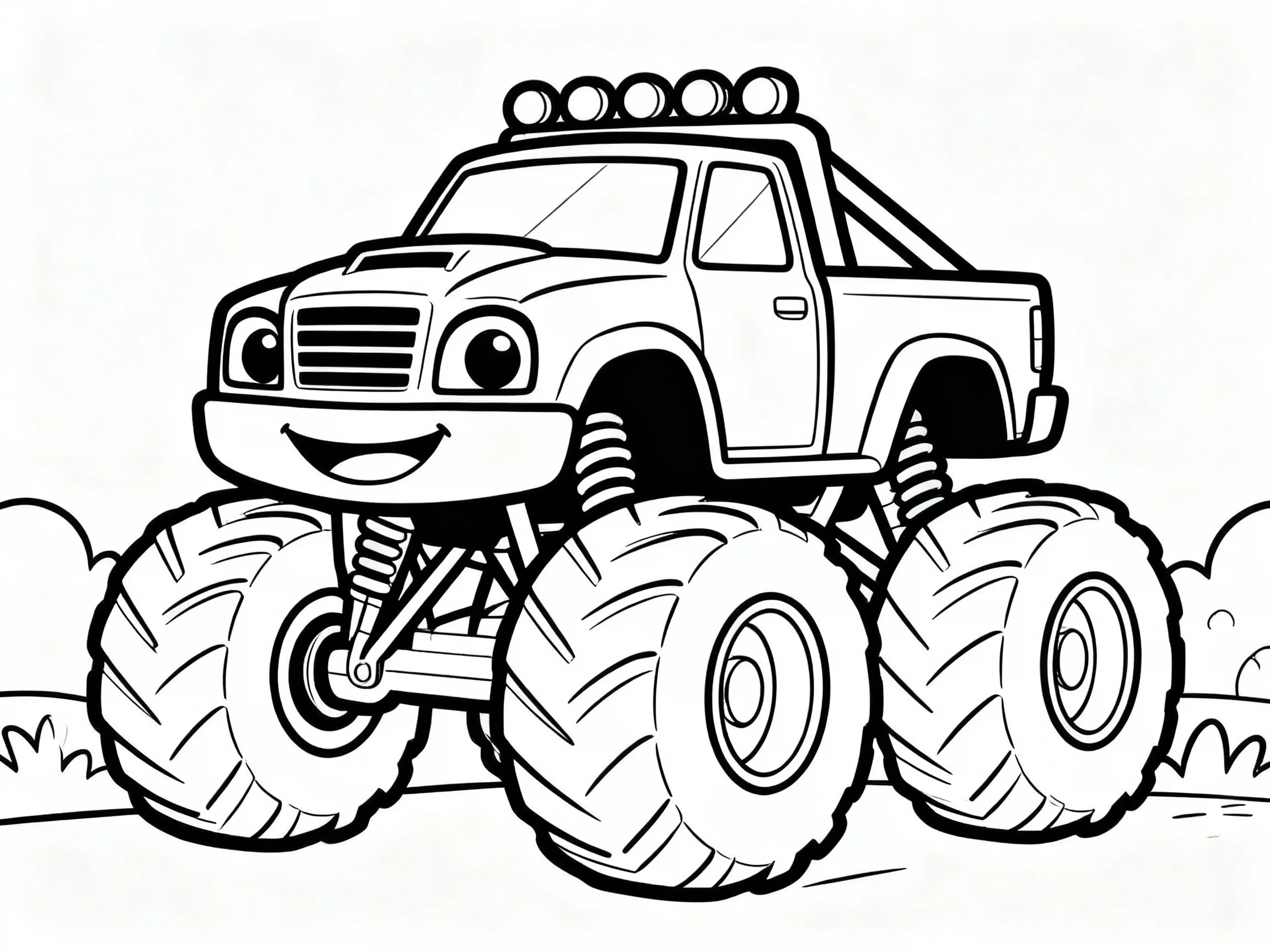 Car coloring page preview
