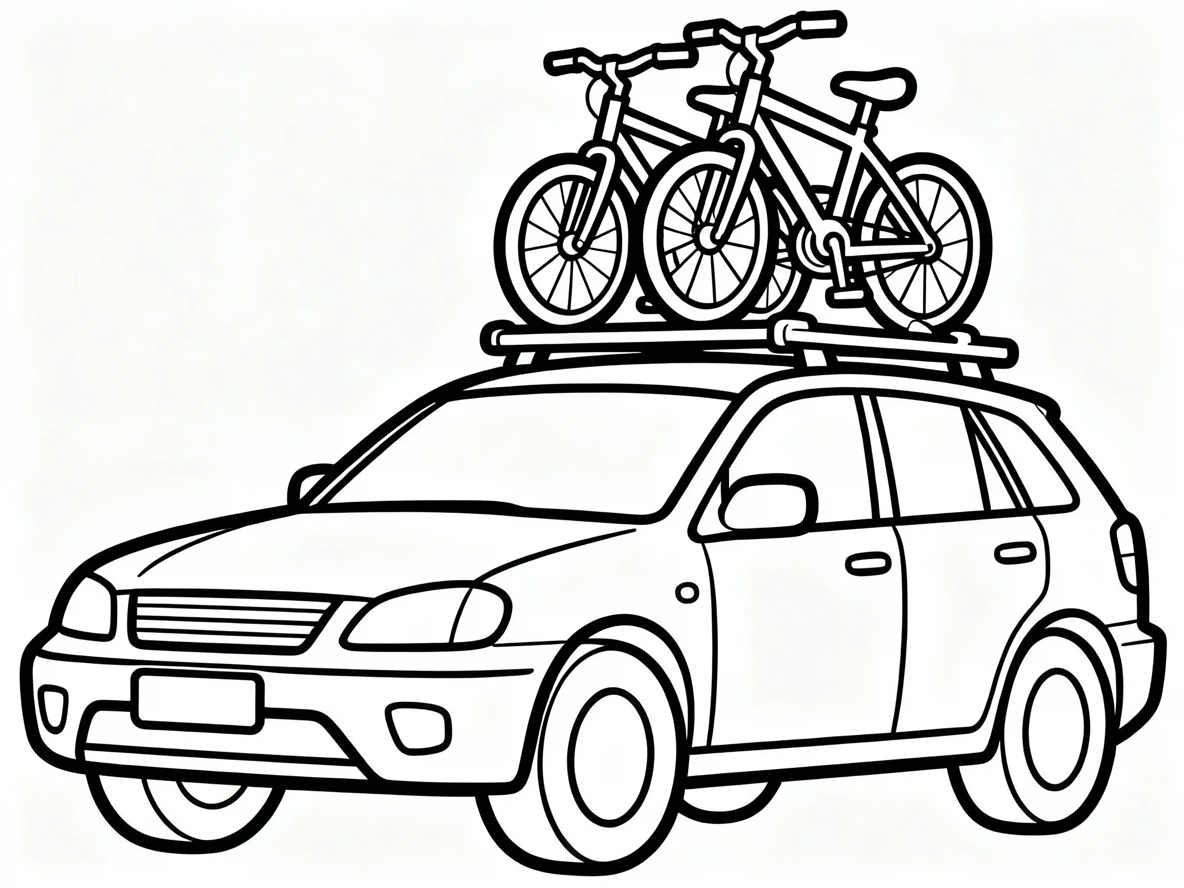 Car with Bicycle Rack