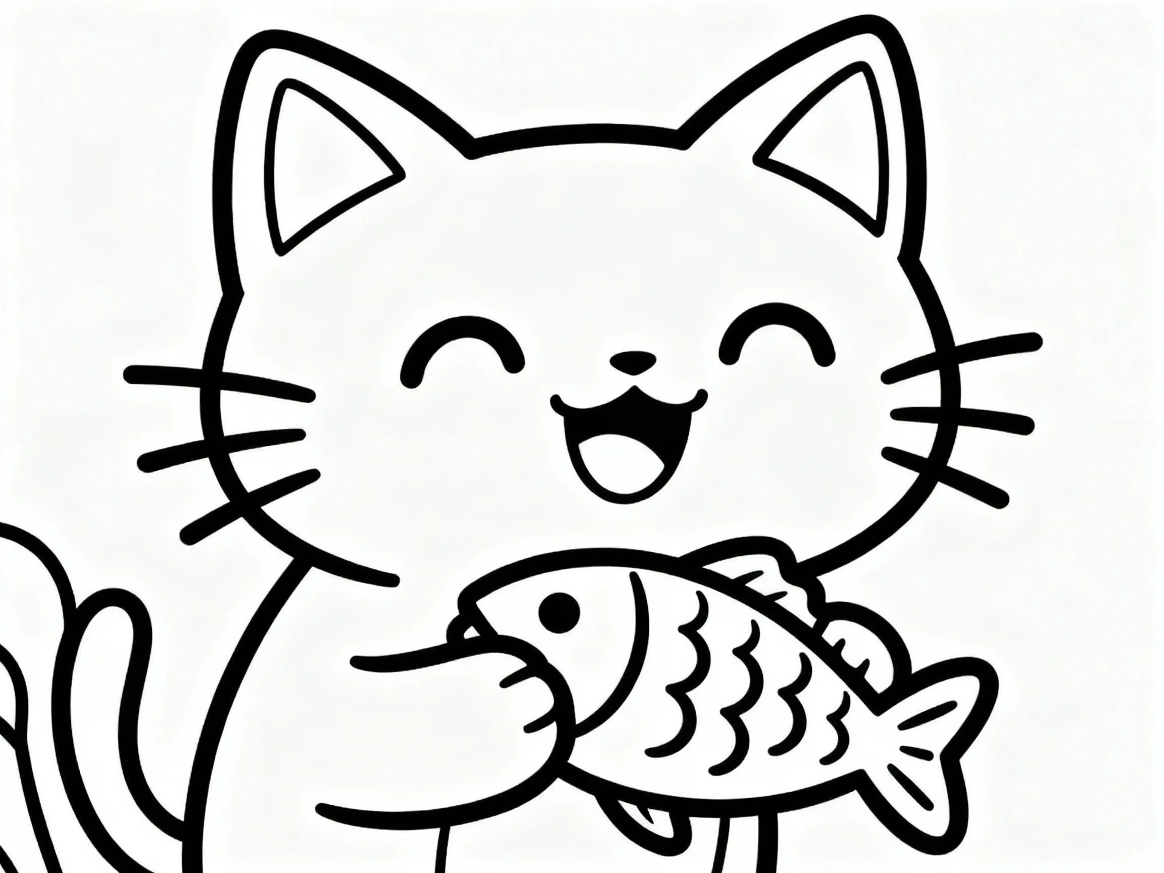 Cat with a Fish