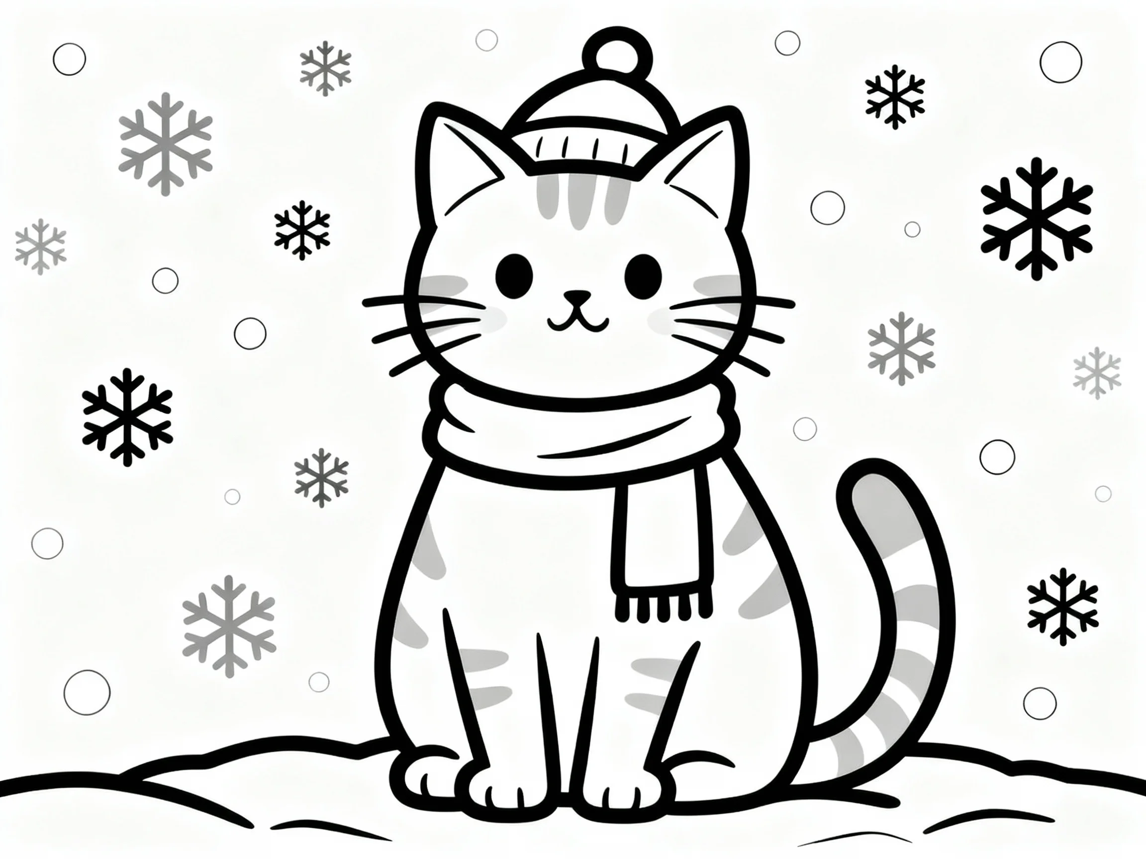 Cat in Winter Clothing