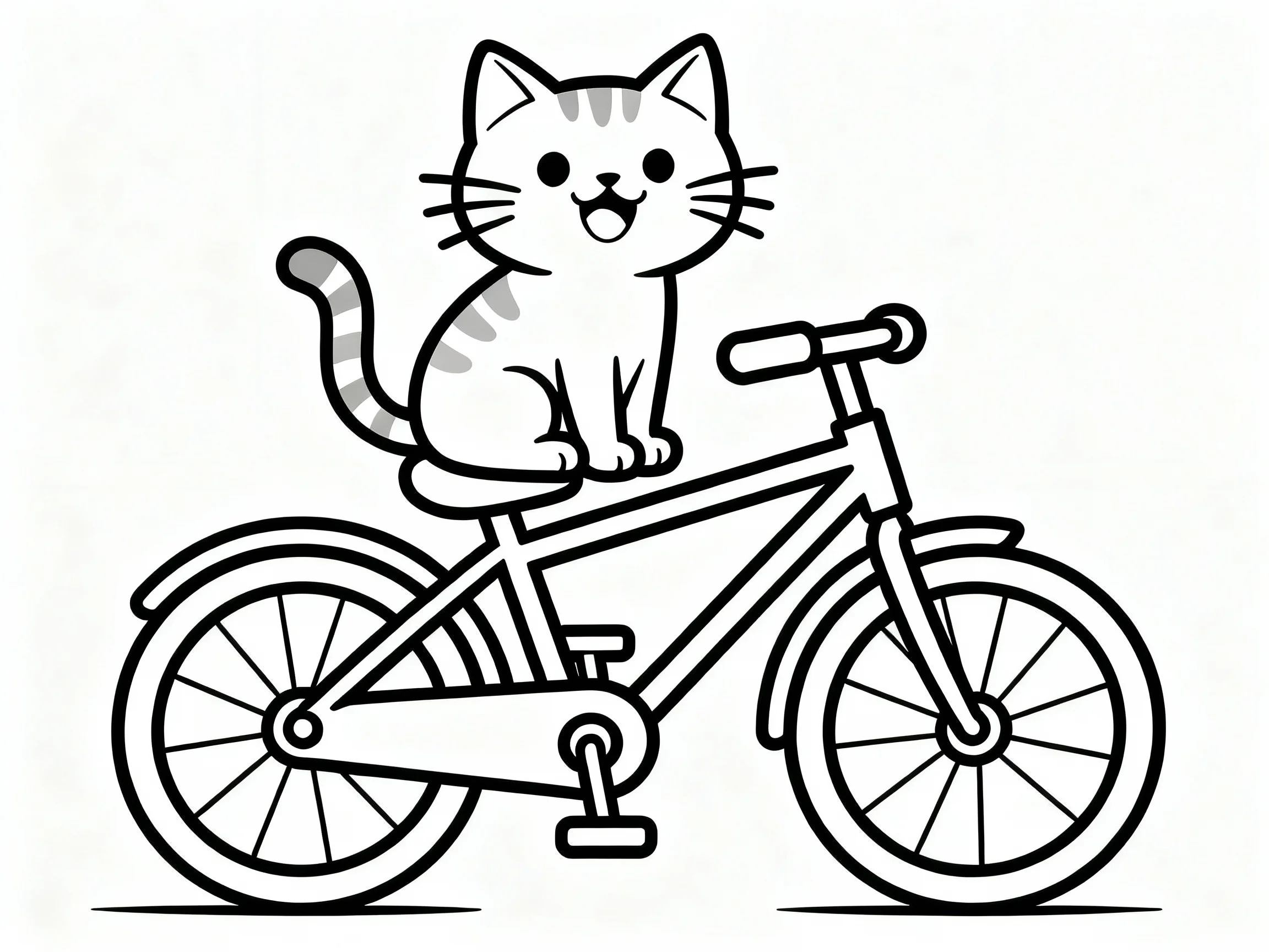 Cat on a Bicycle