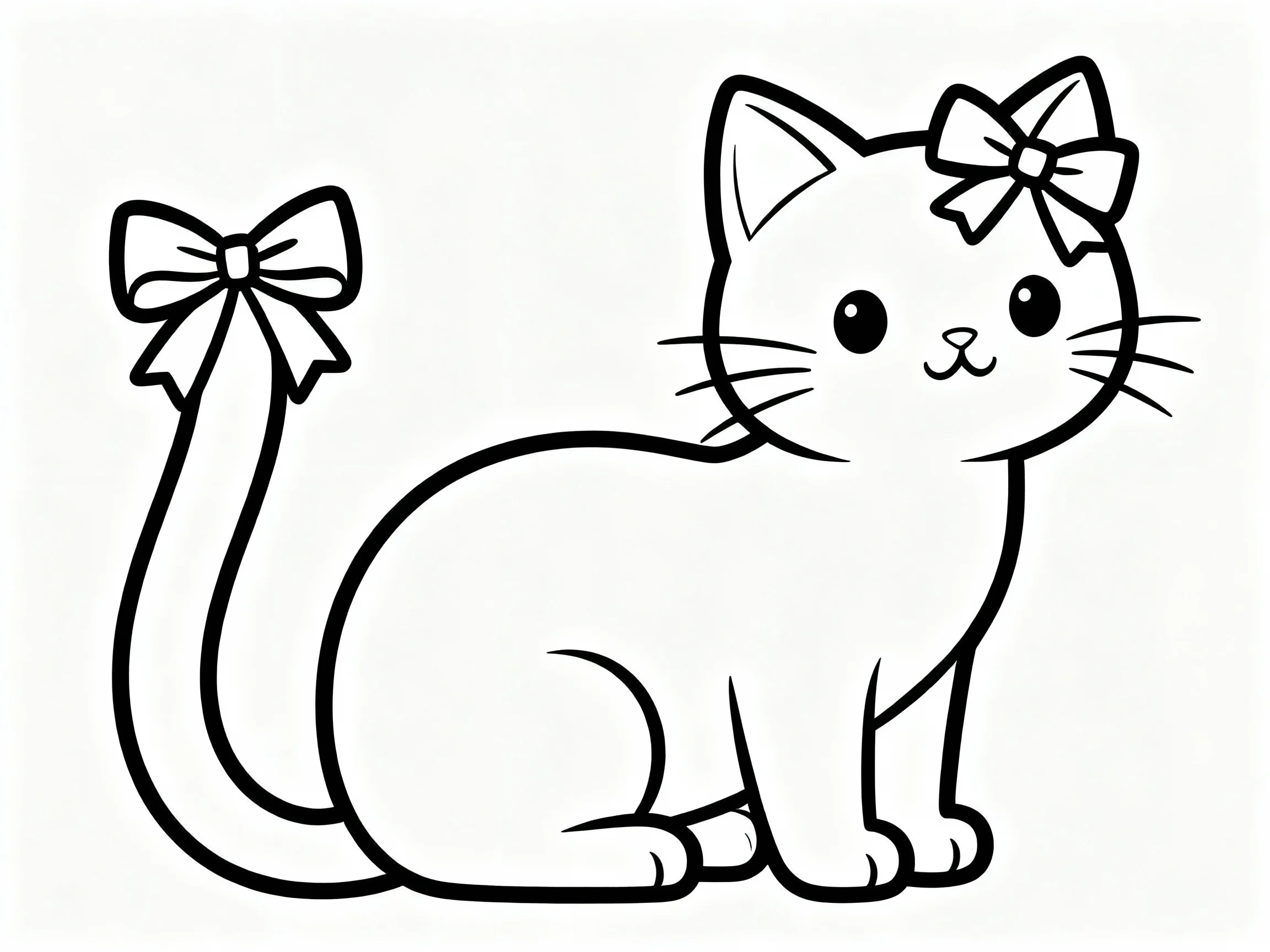 Cat with a Bow