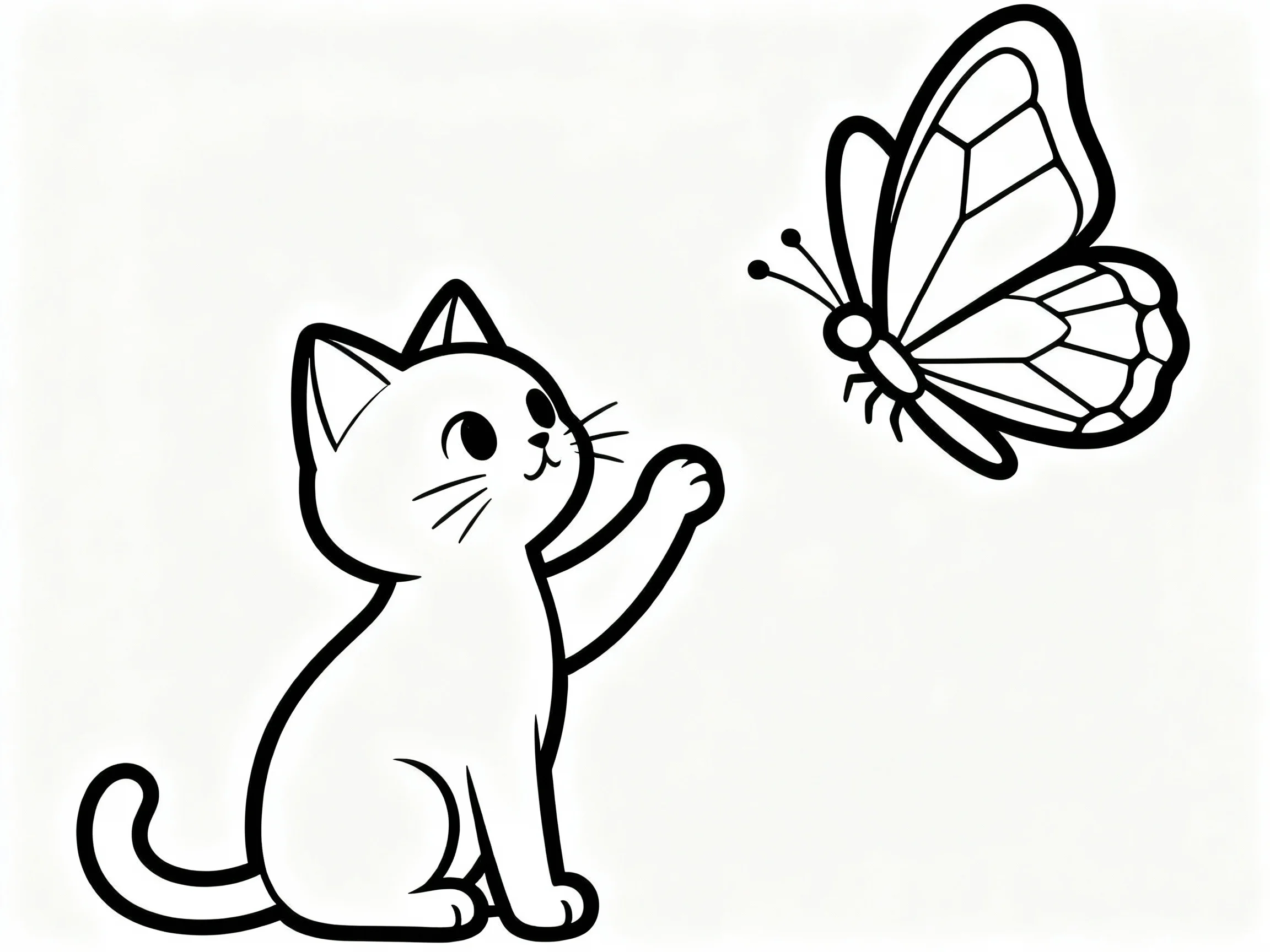 Cat with a Butterfly