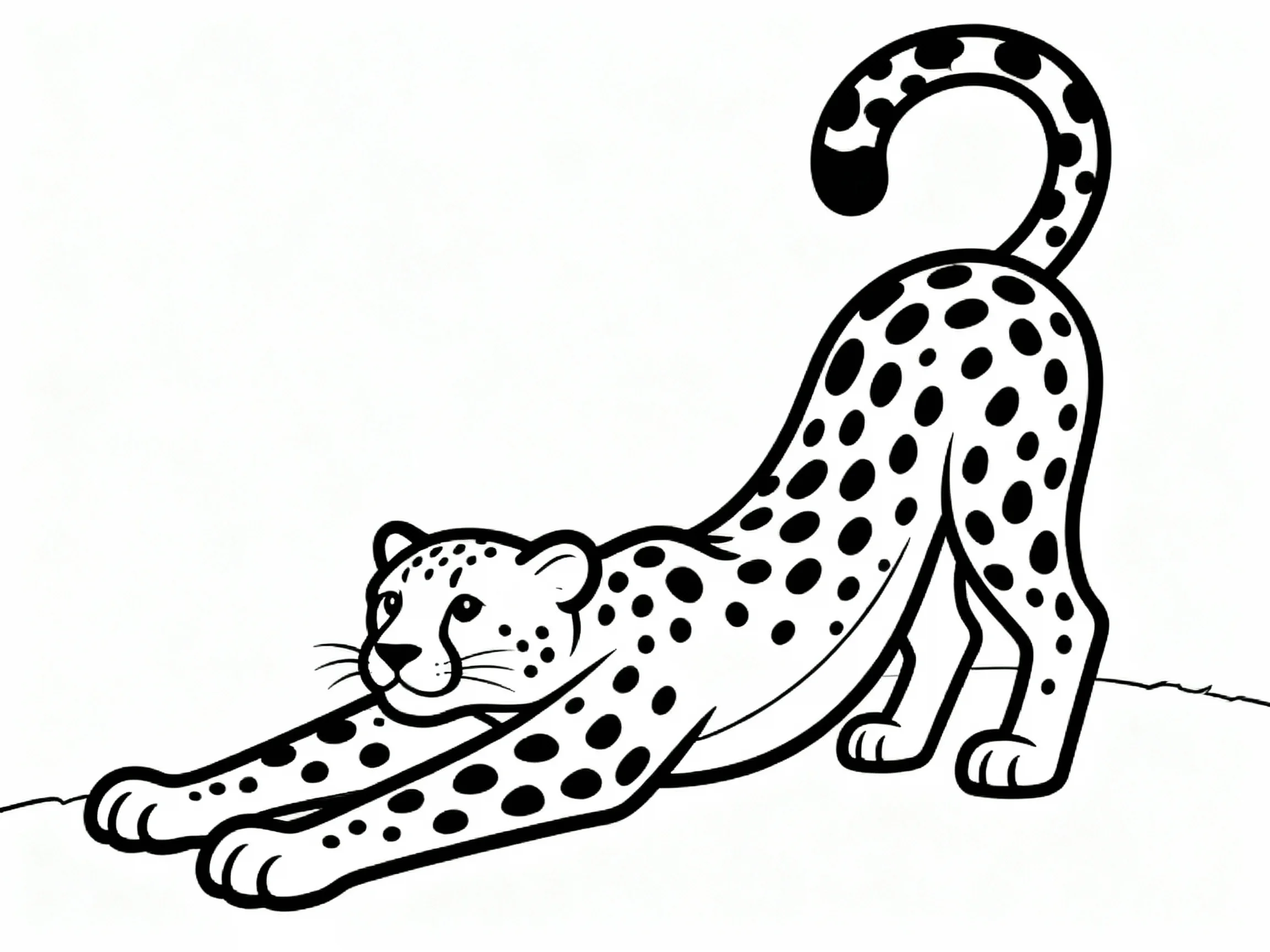 Cheetah Stretching